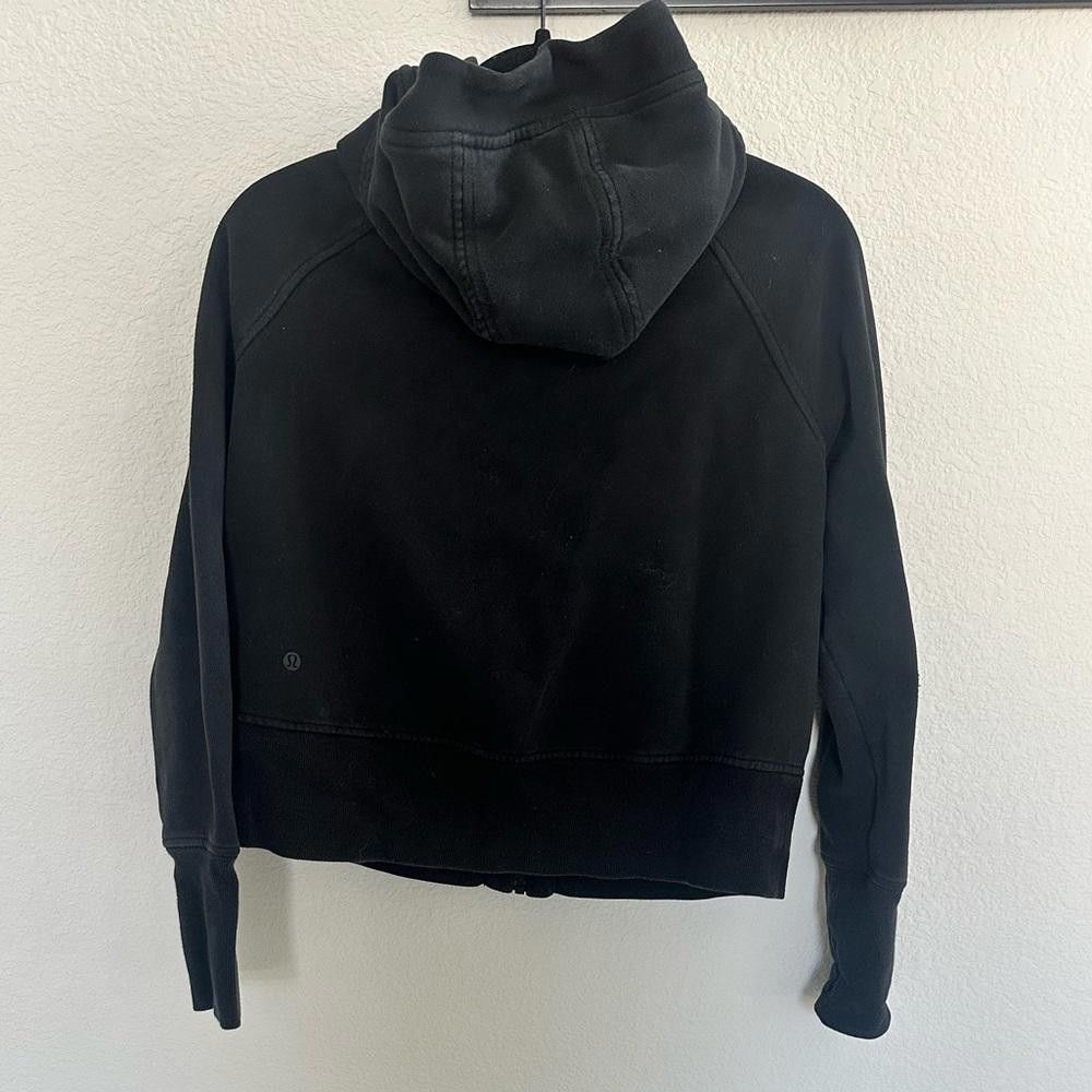 Lululemon Lululemon Back To It Hoodie Zipped Sweatshirt Black Fleece 4 Size S / US 4 / IT 40 - 6 Thumbnail