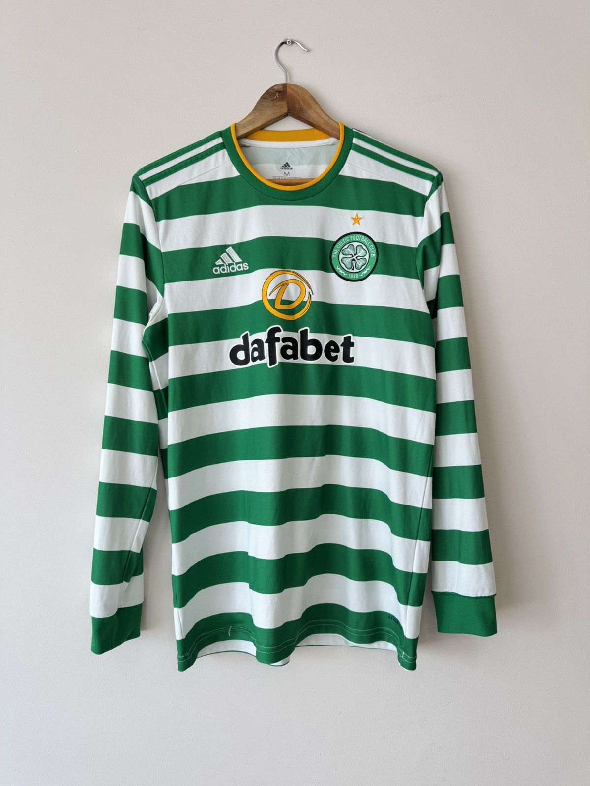 Adidas Celtic Glasgow 2020-2021 Home Soccer Longsleeve Jersey Shirt Size US M / EU 48-50 / 2 - 1 Thumbnail