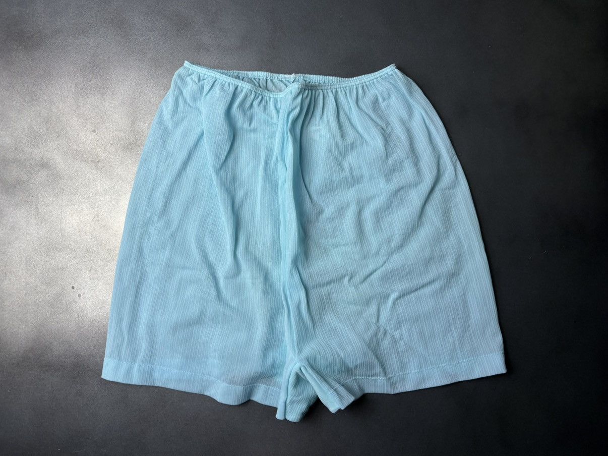 Marks & Spencer × Vintage 1960s Chiffon Boxers 70s Vintage Sheer Shorts Lace Panties Size ONE SIZE - 12 Thumbnail