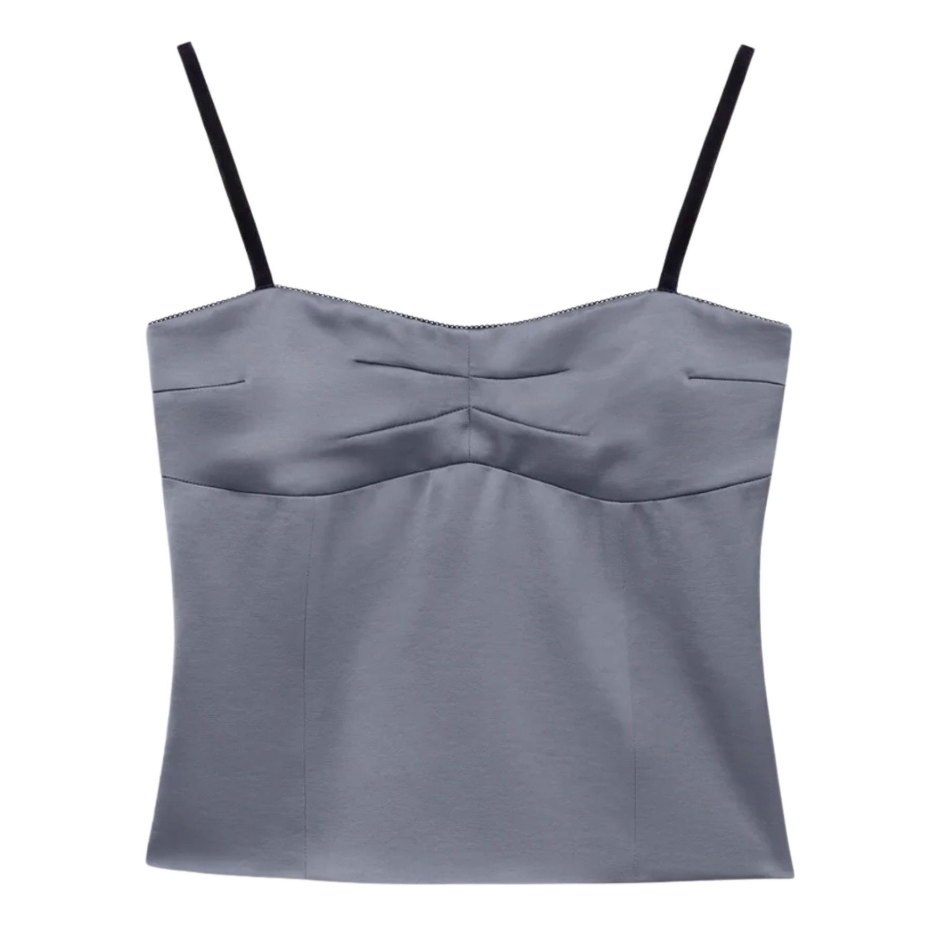 Other Attega Silver Satin Bustier Top NWT $166 XS Size XS / US 0-2 / IT 36-38 - 1 Thumbnail