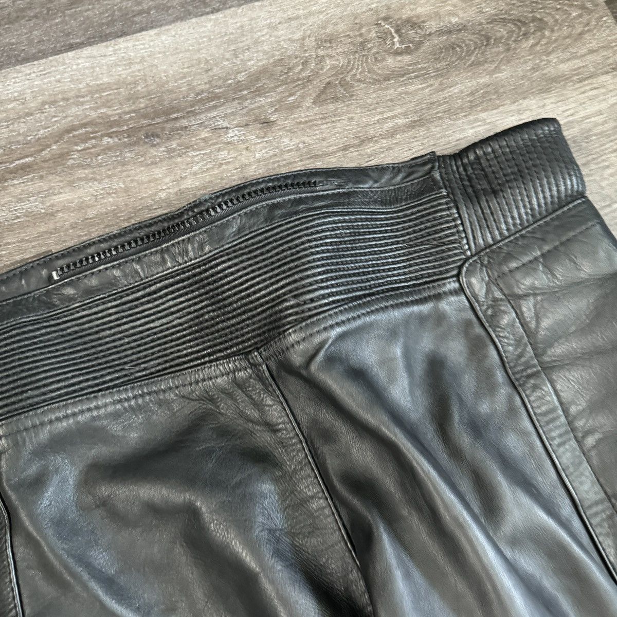 Japanese Brand × Playboi Carti × Vintage Crazy Vintage 90s Leather biker pants playboy cart opium sty Size US 36 / EU 52 - 6 Thumbnail