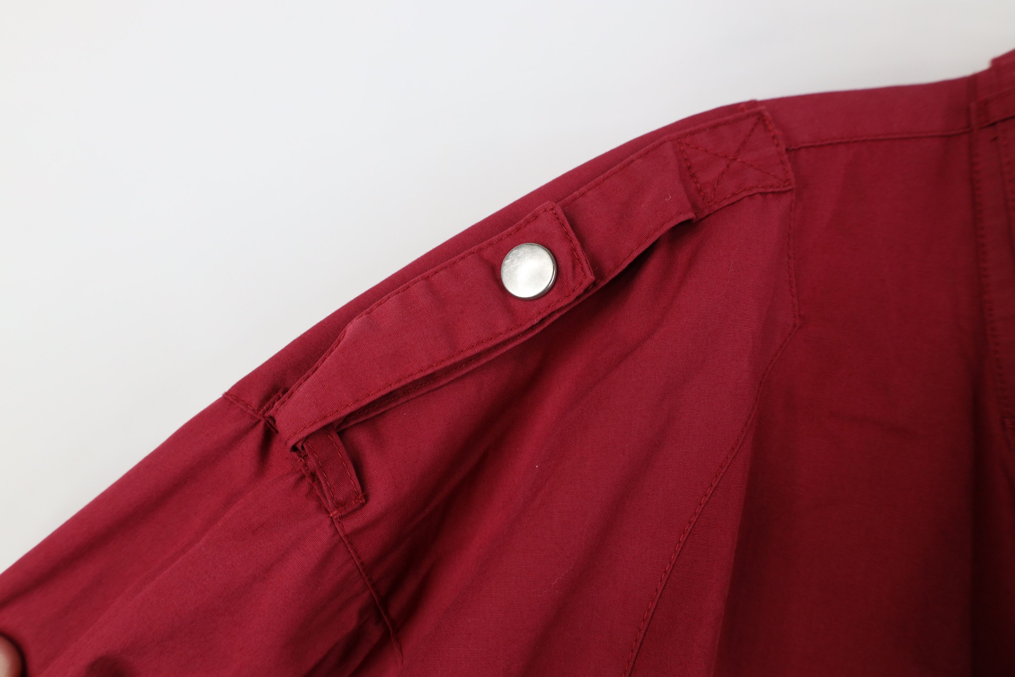 Vintage Vintage 90s Streetwear Full Zip Cafe Racer Bomber Jacket Red Size US L / EU 52-54 / 3 - 5 Thumbnail