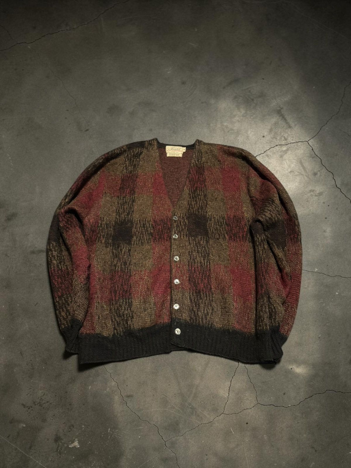 Vintage 1960's Vintage Mohair Cardigan Size US XL / EU 56 / 4 - 1 Thumbnail