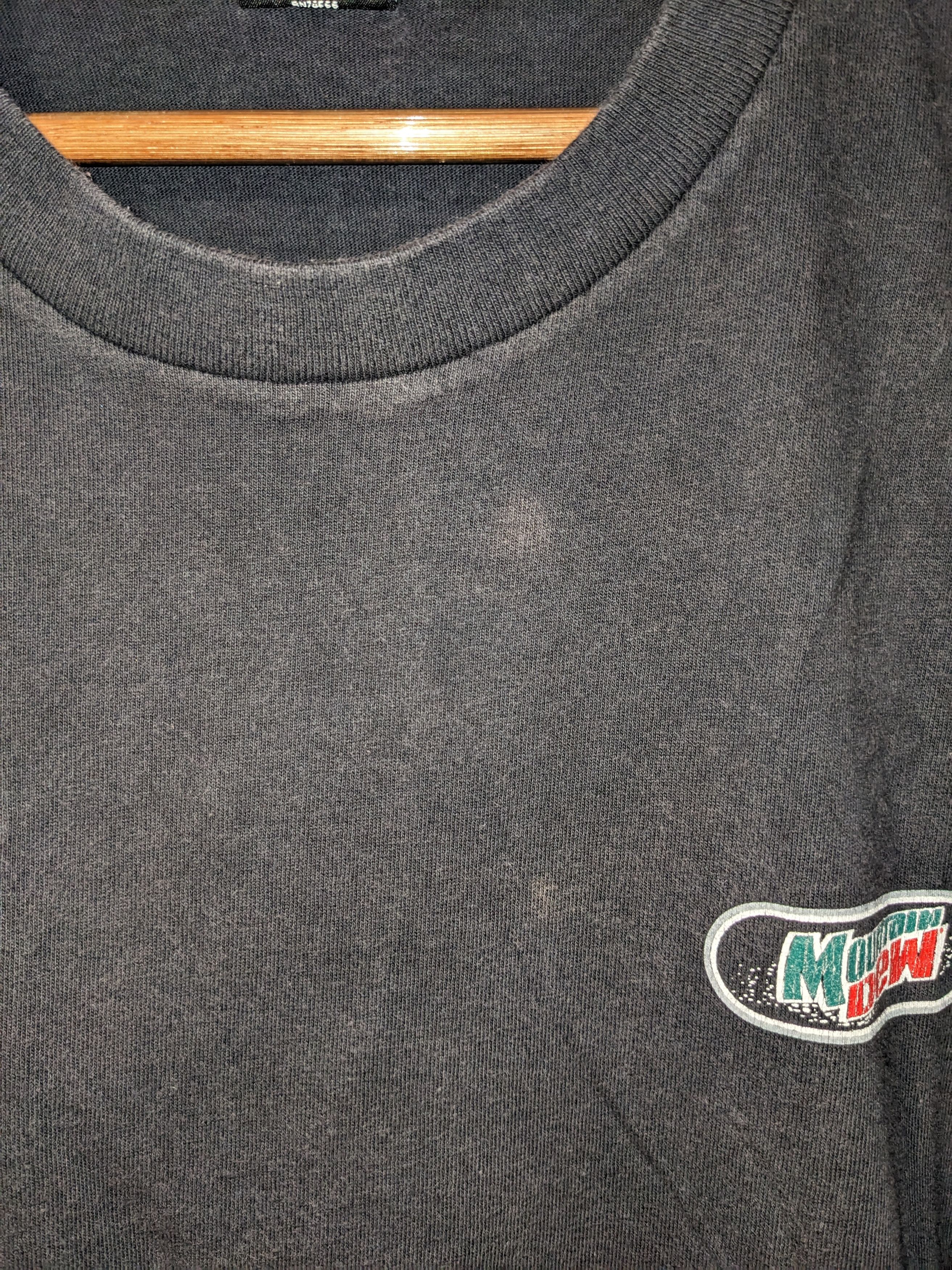 Pepsi × Vintage Vintage 90s Mountain Dew Do the Dew Black X-Large T-Shirt Size US XL / EU 56 / 4 - 9 Thumbnail