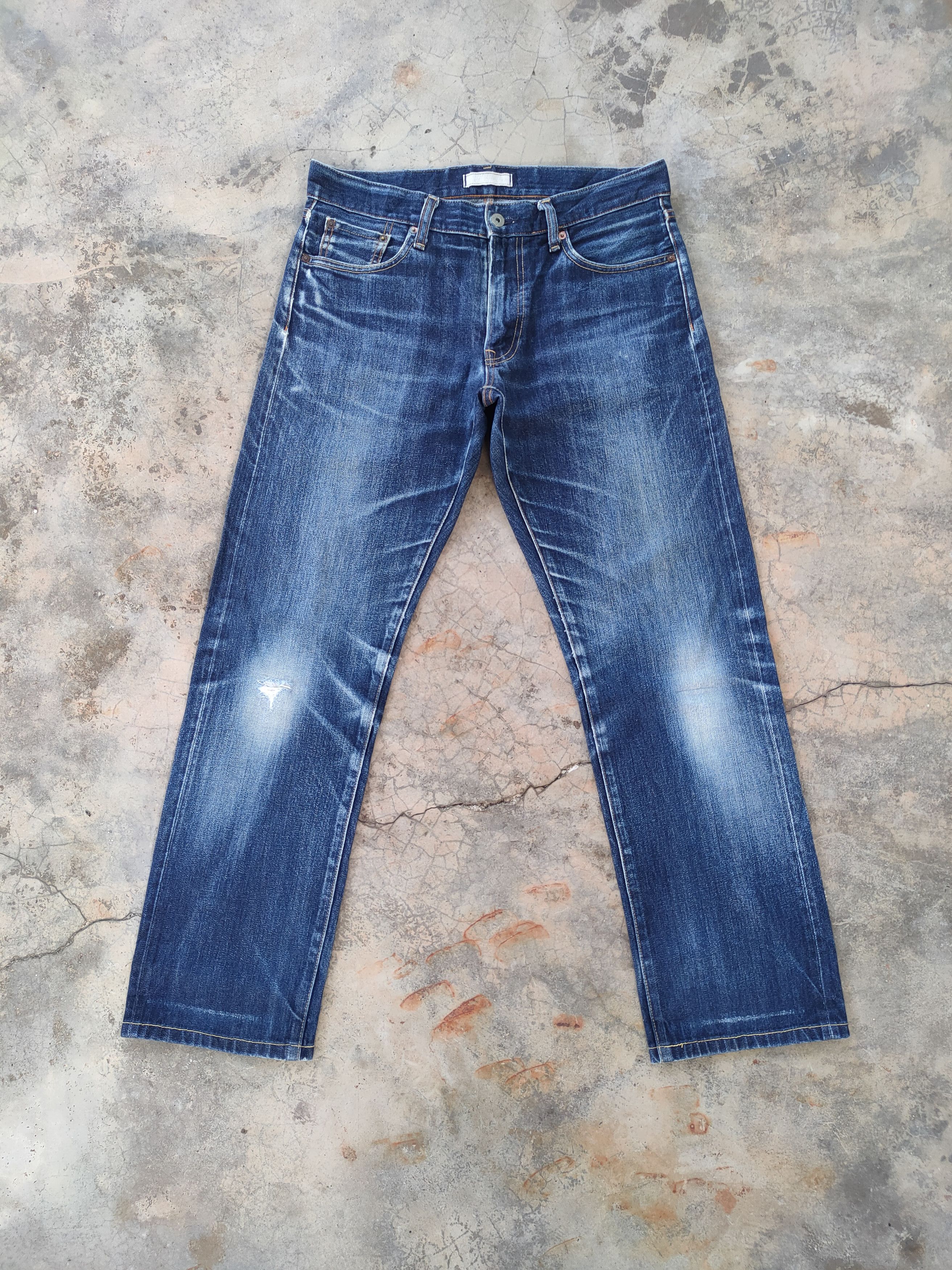 Japanese Brand × Jean W33 VINTAGE JAPANESE DISTRESSED RIPPED FADED JEANS PANTS Size US 33 - 1 Thumbnail