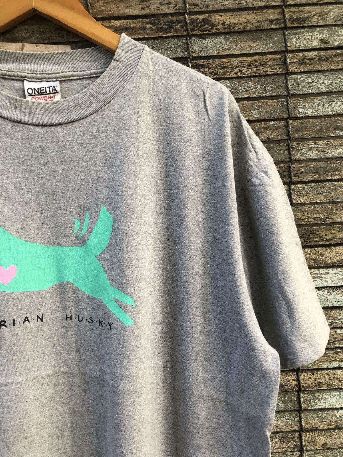 The Mountain × Vintage Vintage 90s Siberian Husky Tshirt Size US XL / EU 56 / 4 - 6 Thumbnail
