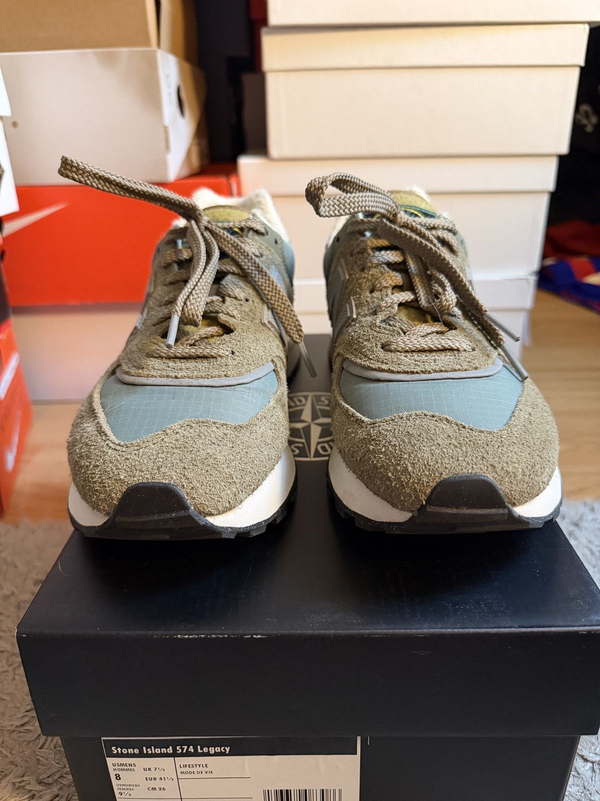 New Balance × Stone Island New Balance x Stone Island 574 Size US 8 / EU 41 - 4 Thumbnail