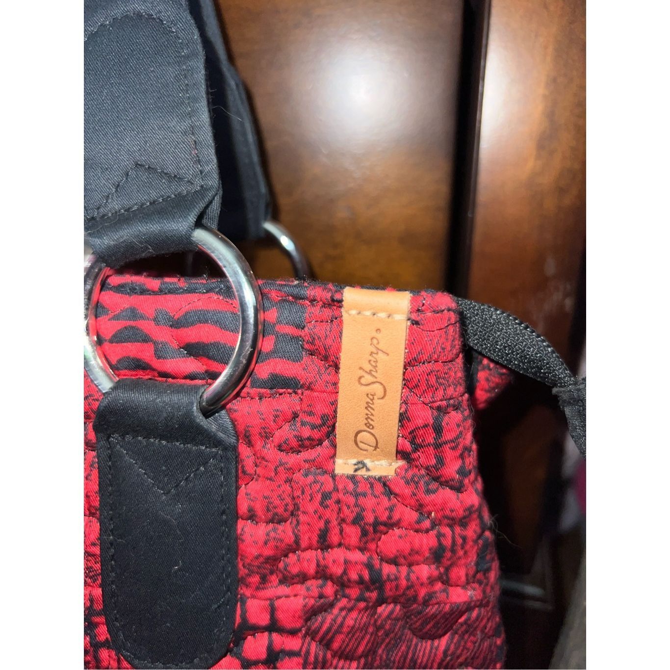 Other Donna Sharp Red And Black Quilted Purse Size ONE SIZE - 3 Thumbnail