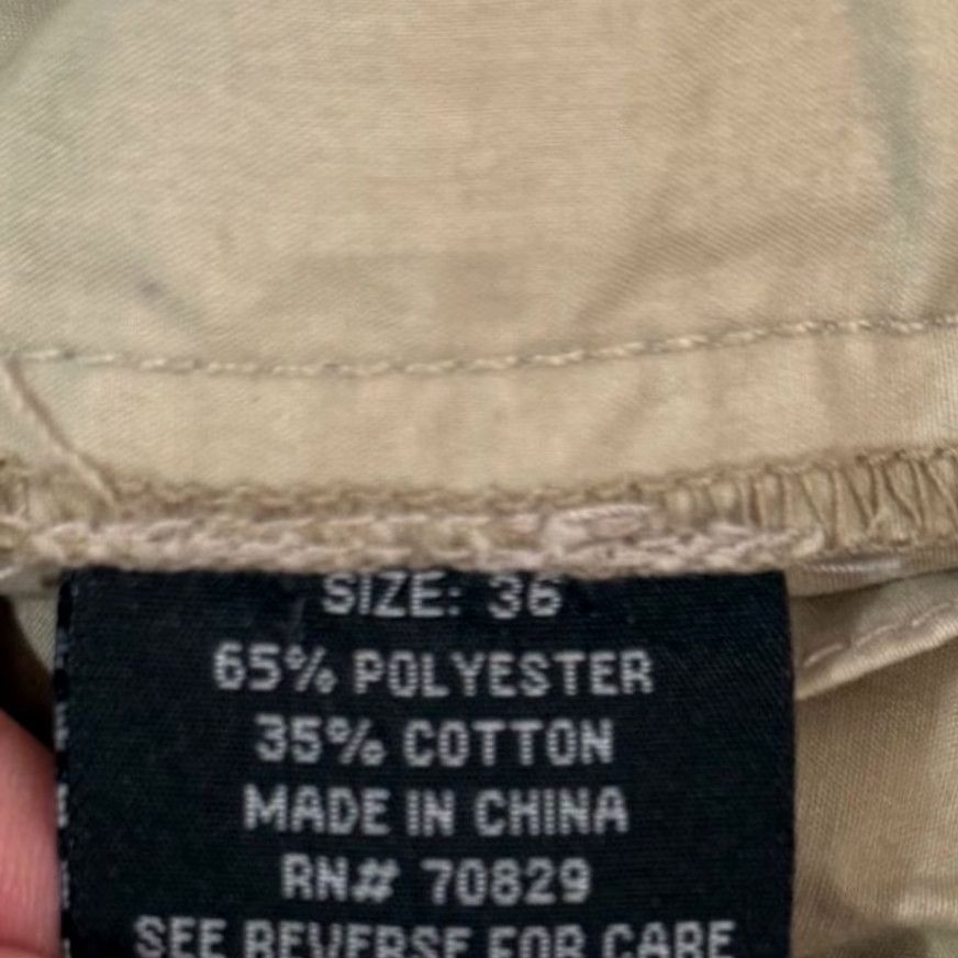 Vintage Rue21 Mens 36 Cargo Shorts Tan Khaki Flat Front Casual Outdoors Workwear Cargo Shorts 36 Beige Old Stock EUC Size US 36 / EU 52 - 4 Thumbnail