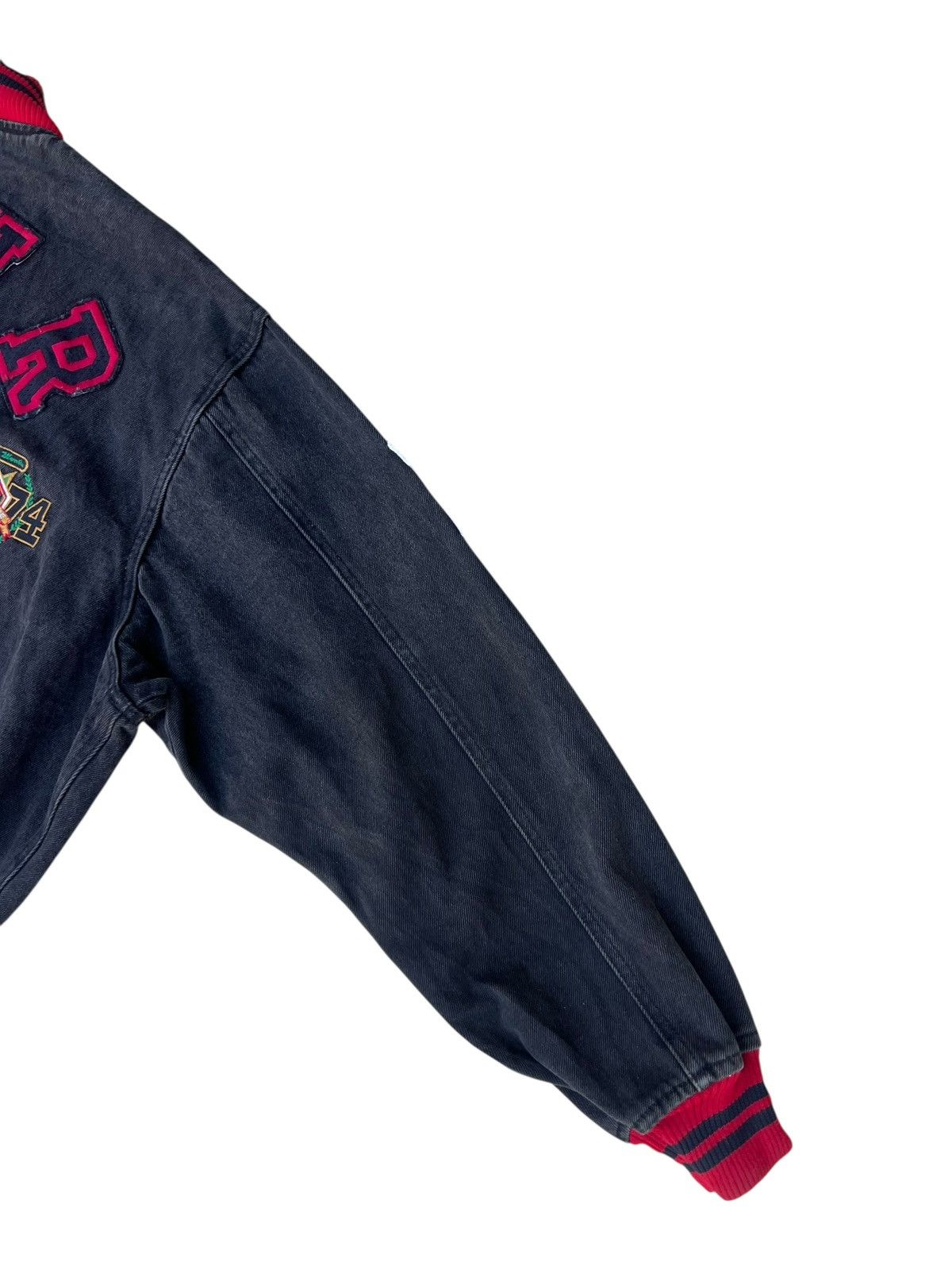 Bugle Boy 80s 90s Bugle Boy Four Play Patina Denim Jacket Bomber Size US XL / EU 56 / 4 - 19 Thumbnail
