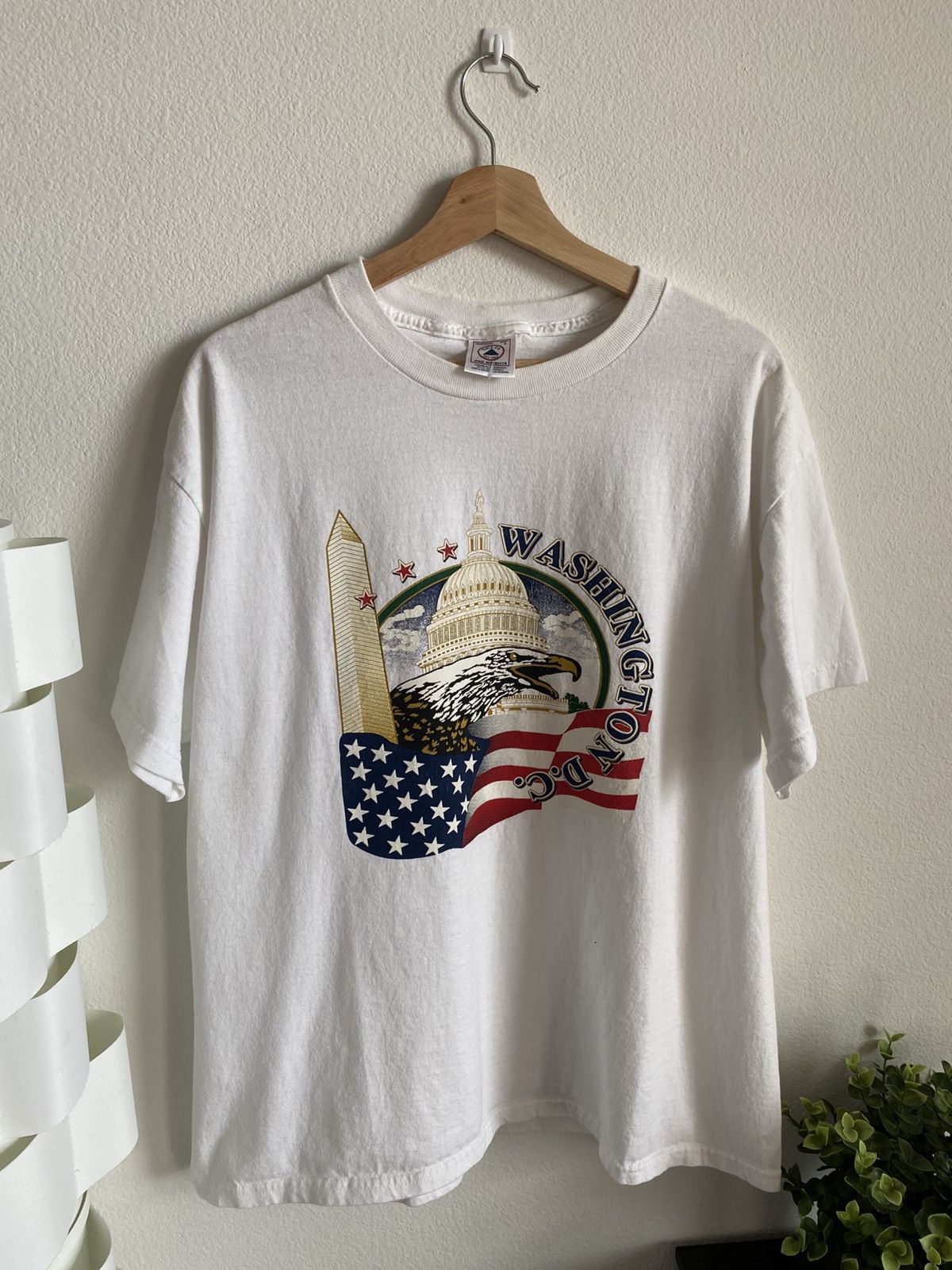 Vintage 00s Washington DC Tee Size US L / EU 52-54 / 3 - 1 Thumbnail