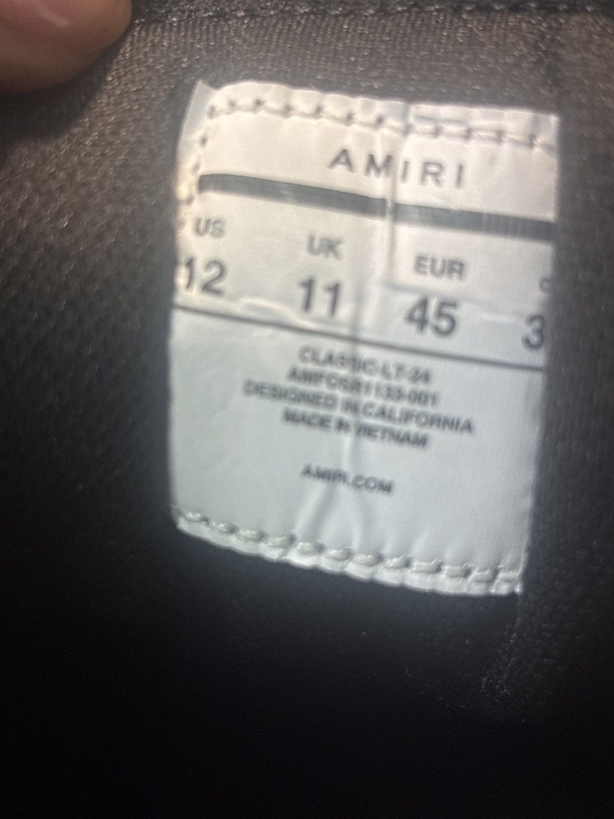 Amiri Amiri Crystal Classic Low Size US 12 / EU 45 - 12 Thumbnail