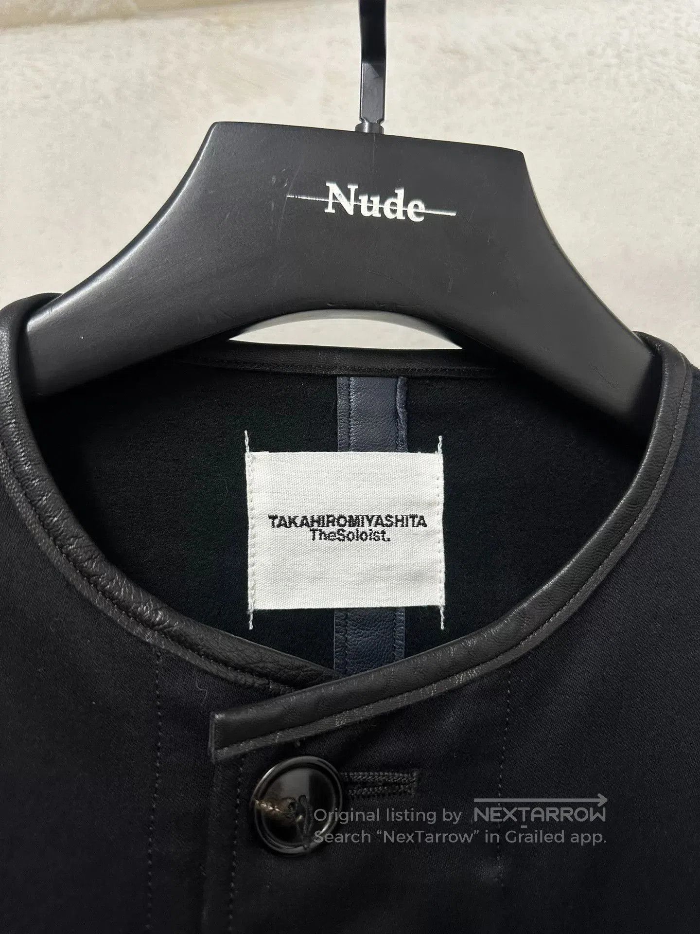 Takahiromiyashita The Soloist. black oversized jacket with frayed hem. Size US L / EU 52-54 / 3 - 2 Thumbnail