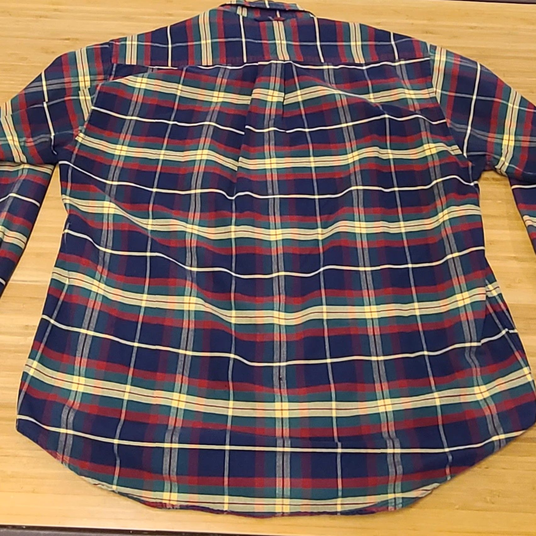 Tommy Hilfiger Tommy Hilfiger Men Button-Up Shirt Plaid Long Sleeve Blue L Regular Collared Shirt Size US L / EU 52-54 / 3 - 2 Thumbnail