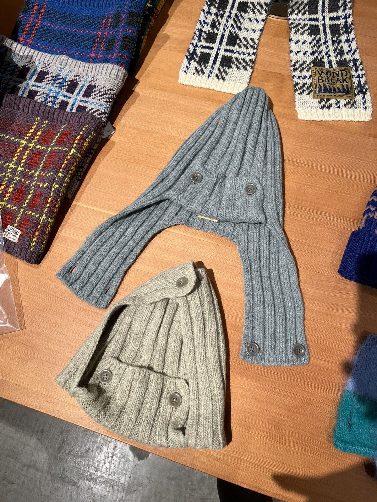 Kapital Kapital 5G wool 3x3 rib hunting knit cap 3way Size ONE SIZE - 3 Thumbnail