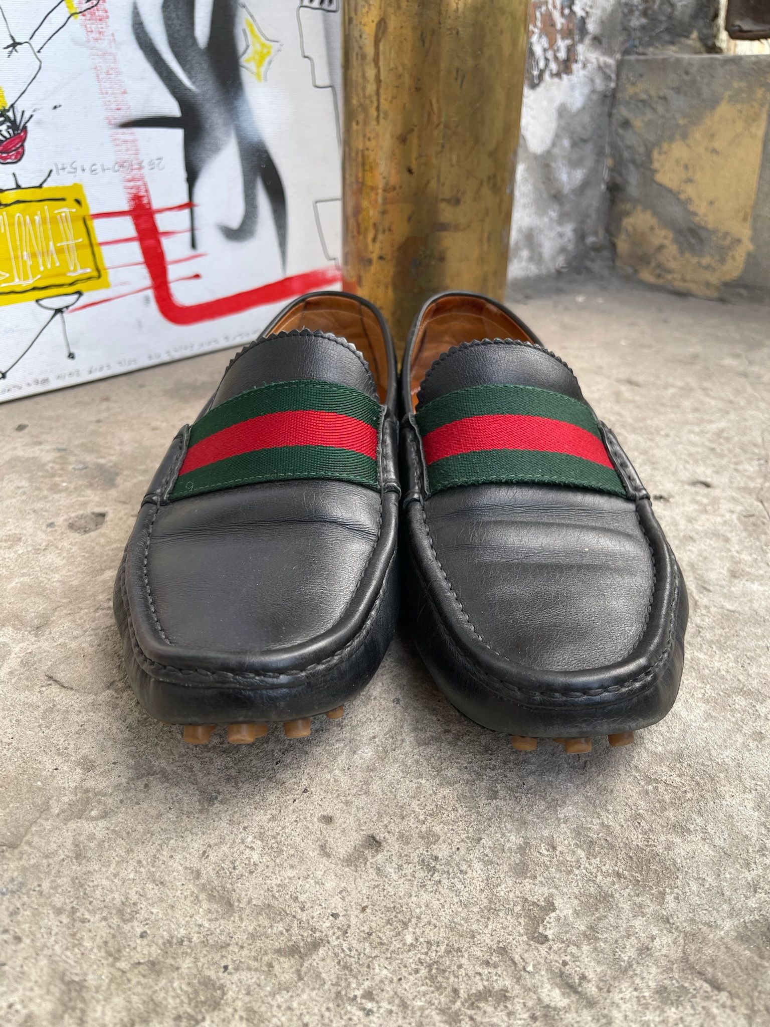 Gucci Gucci Leather Driver / Moccasin Shoes Size US 8 / EU 41 - 7 Thumbnail