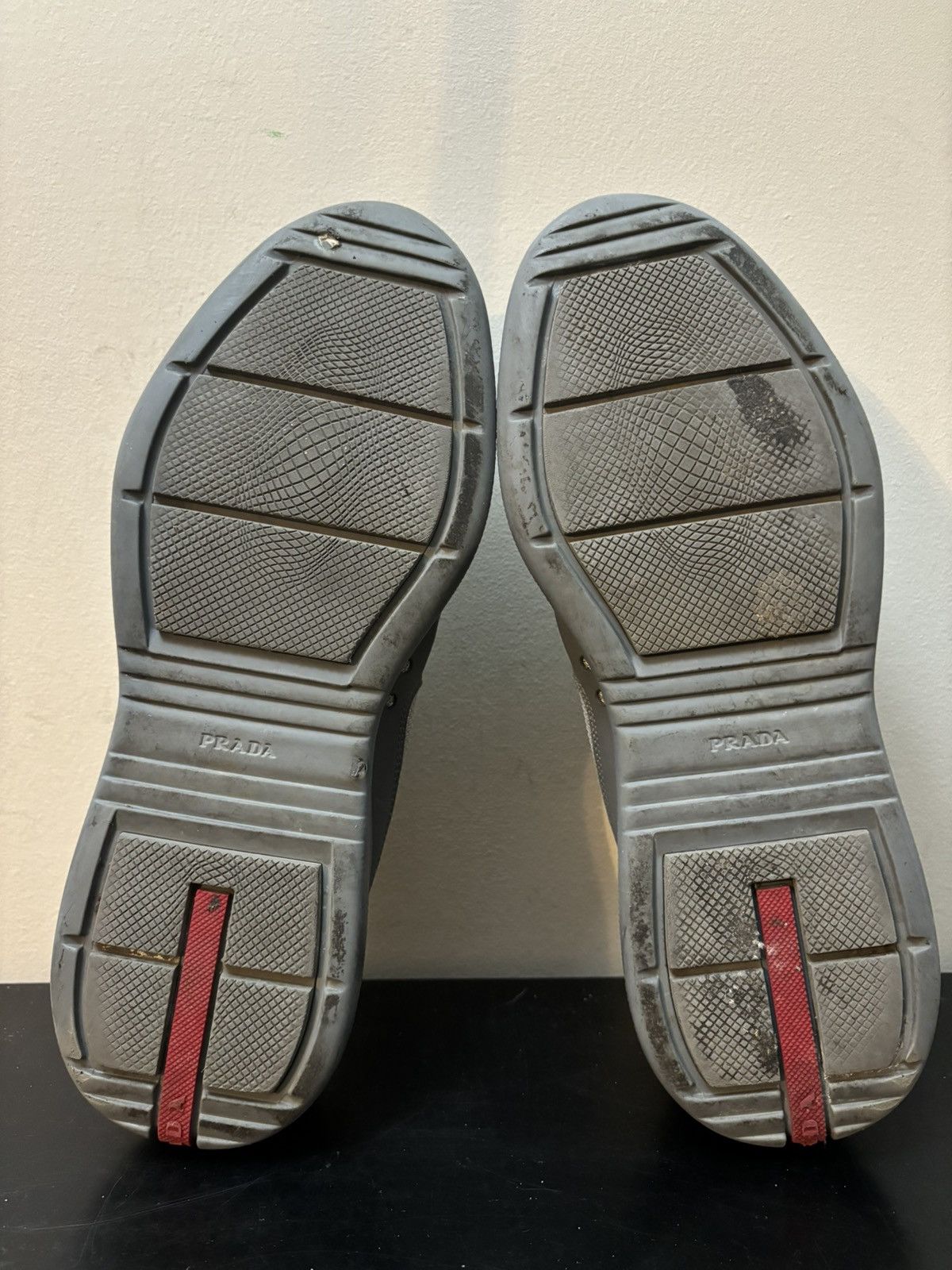 Prada Prada America’s Cup Retro Leather Sneakers Grey Size US 8.5 / EU 41-42 - 6 Thumbnail