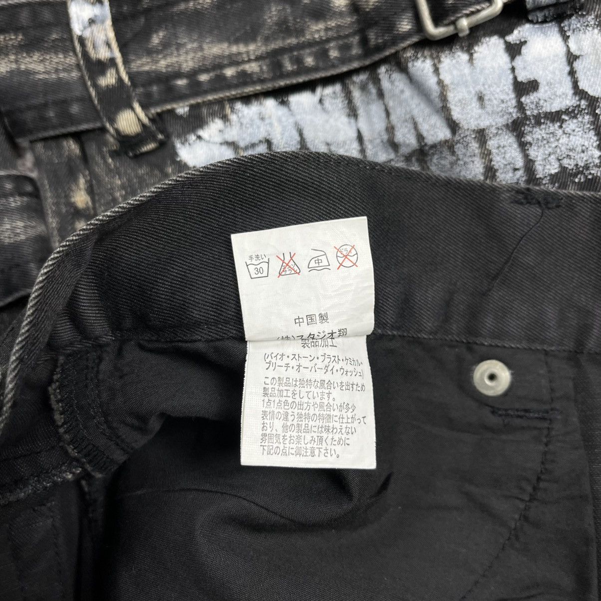 14th Addiction Berning sho skull print washed flared bondage pants vkei Size US 30 / EU 46 - 13 Thumbnail