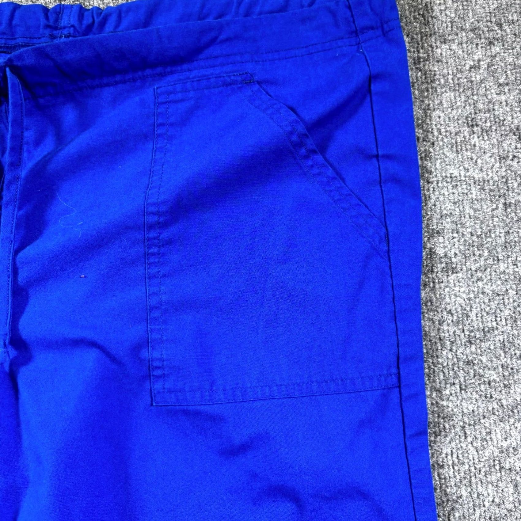Vintage Scrub Star Scrub Pant Unisex M Blue Polyester Medical Straight Nursing Stretch Shirt Size US 31 - 2 Thumbnail