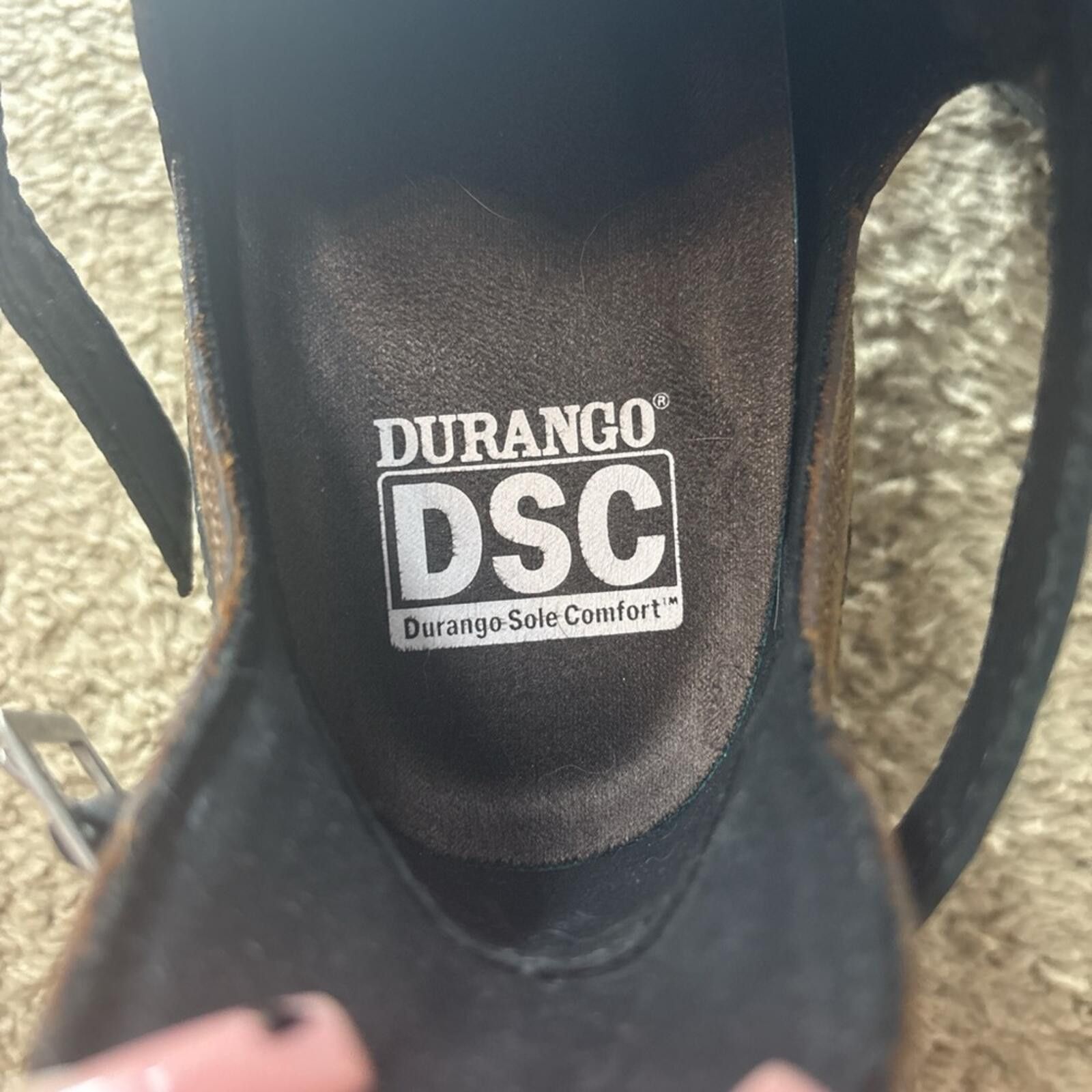 Durango Durango Black and Brown Studded Western Ankle Boots Size US 8 / IT 38 - 6 Thumbnail
