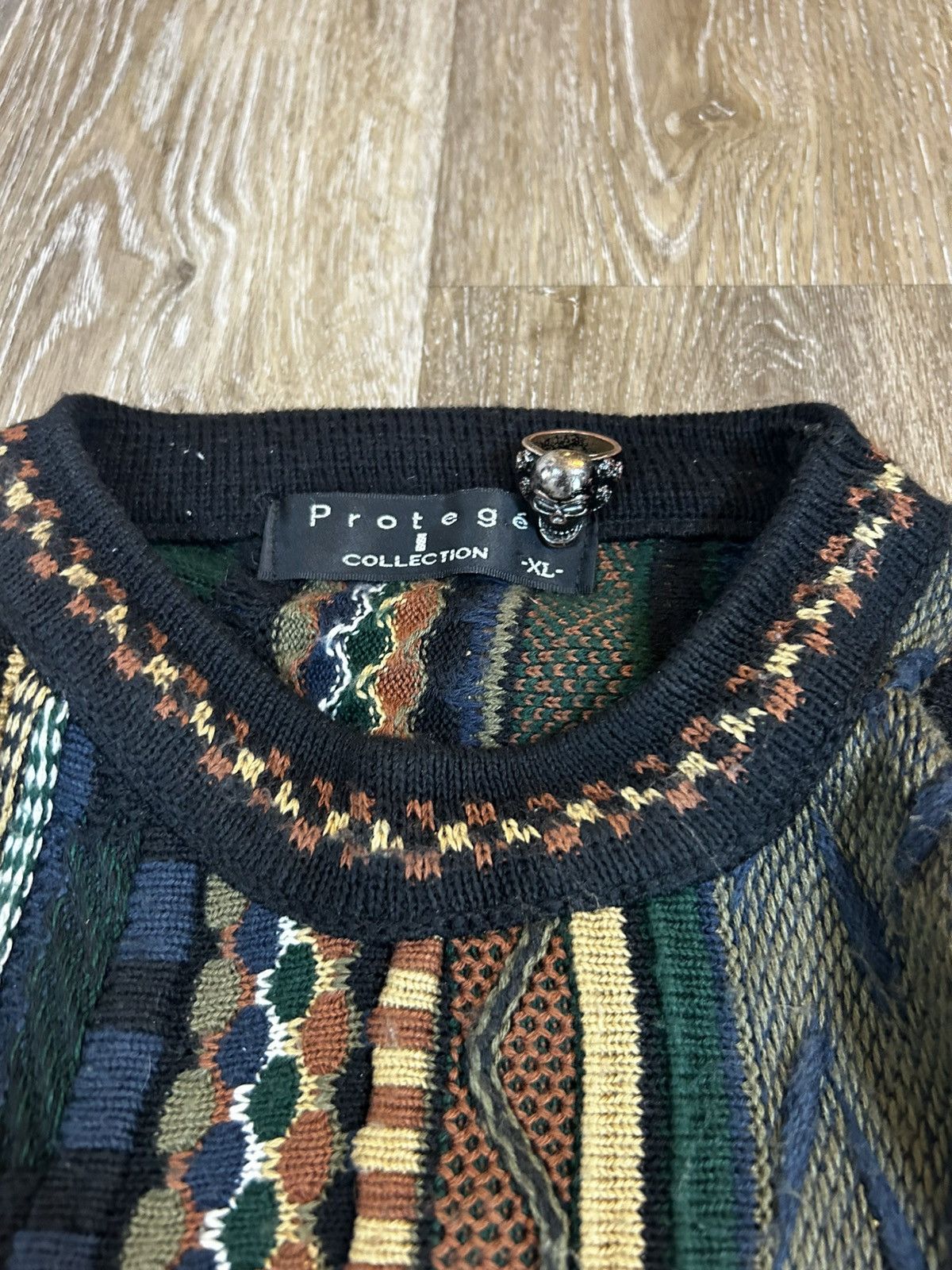 Vintage Super sick vintage 3D knit sweater Size US XL / EU 56 / 4 - 4 Thumbnail