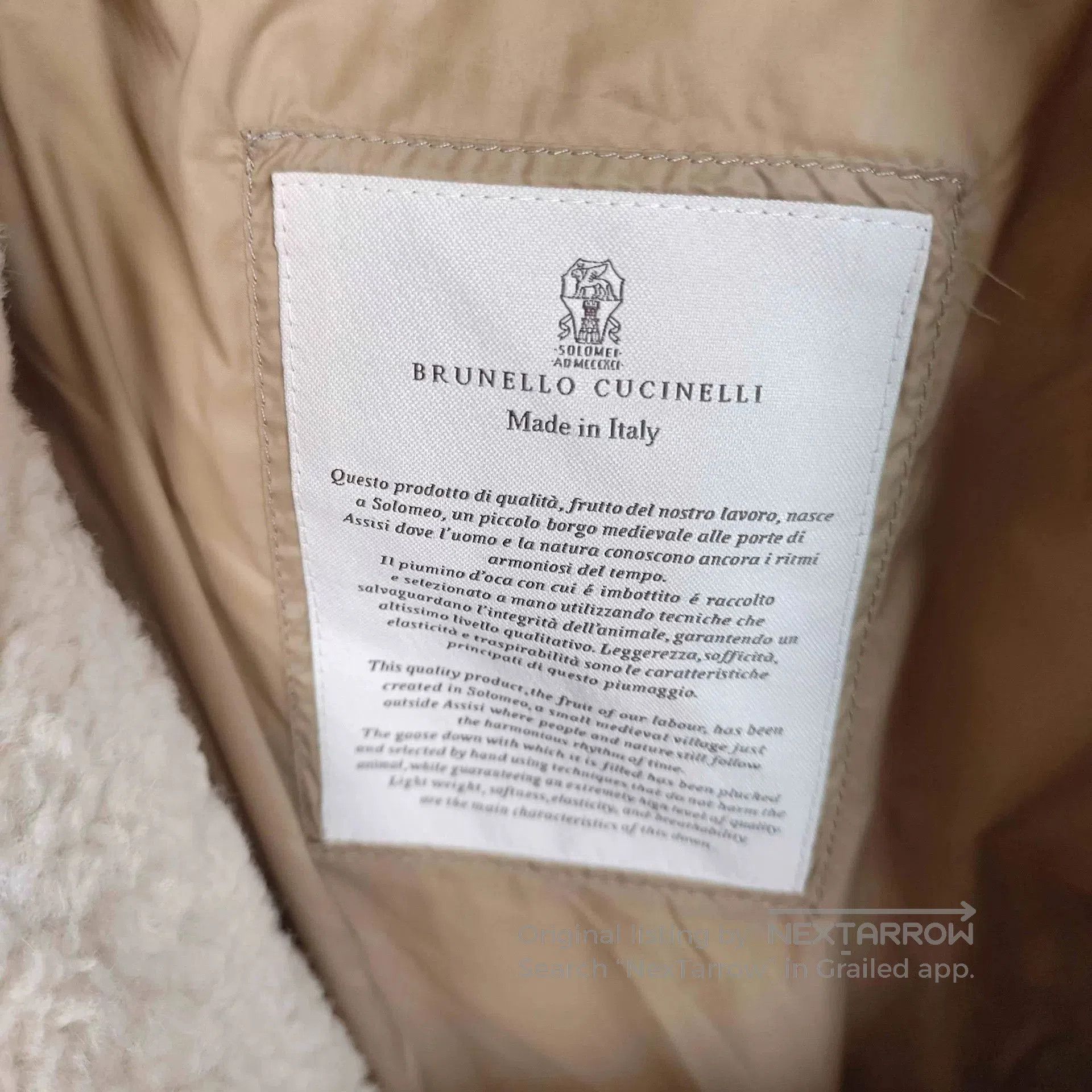 Brunello Cucinelli Brunello Cucinelli Fur Collar Down Vest. Size US XL / EU 56 / 4 - 6 Thumbnail