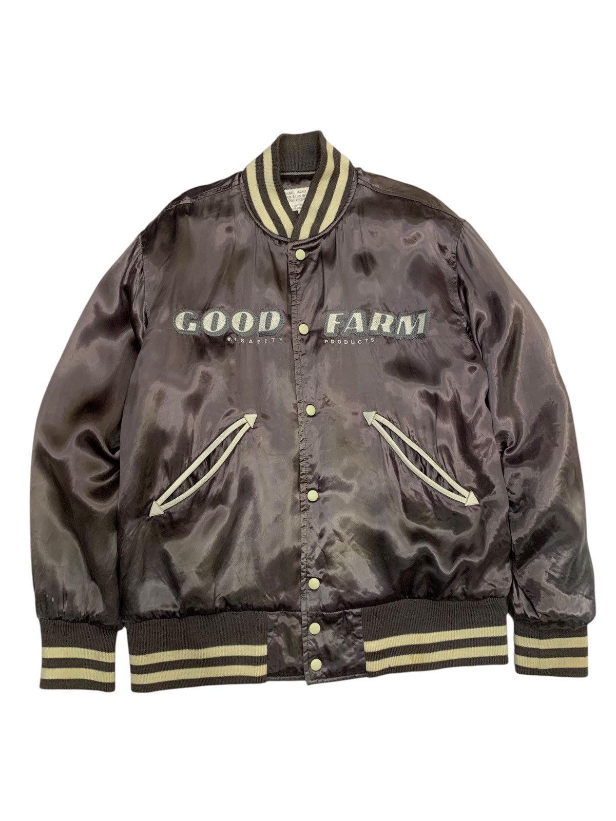 General Research 🔥RARE VTG A/W 01 G.RESEARCH BASEBALL JACKETS SATIN RAYON Size US L / EU 52-54 / 3 - 1 Thumbnail