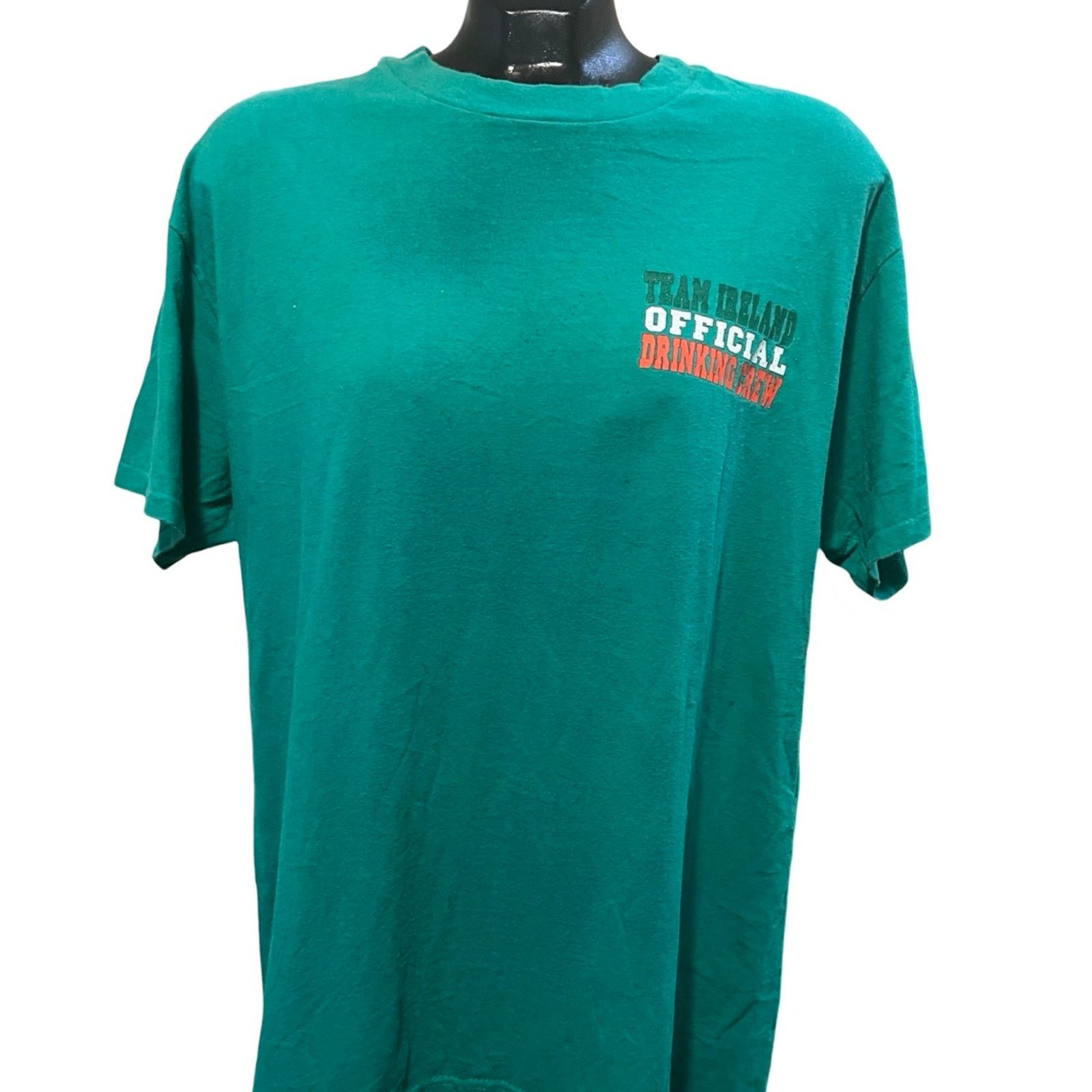 Hanes Vintage Team Ireland Official Drinking Team T-Shirt Size US L / EU 52-54 / 3 - 1 Thumbnail