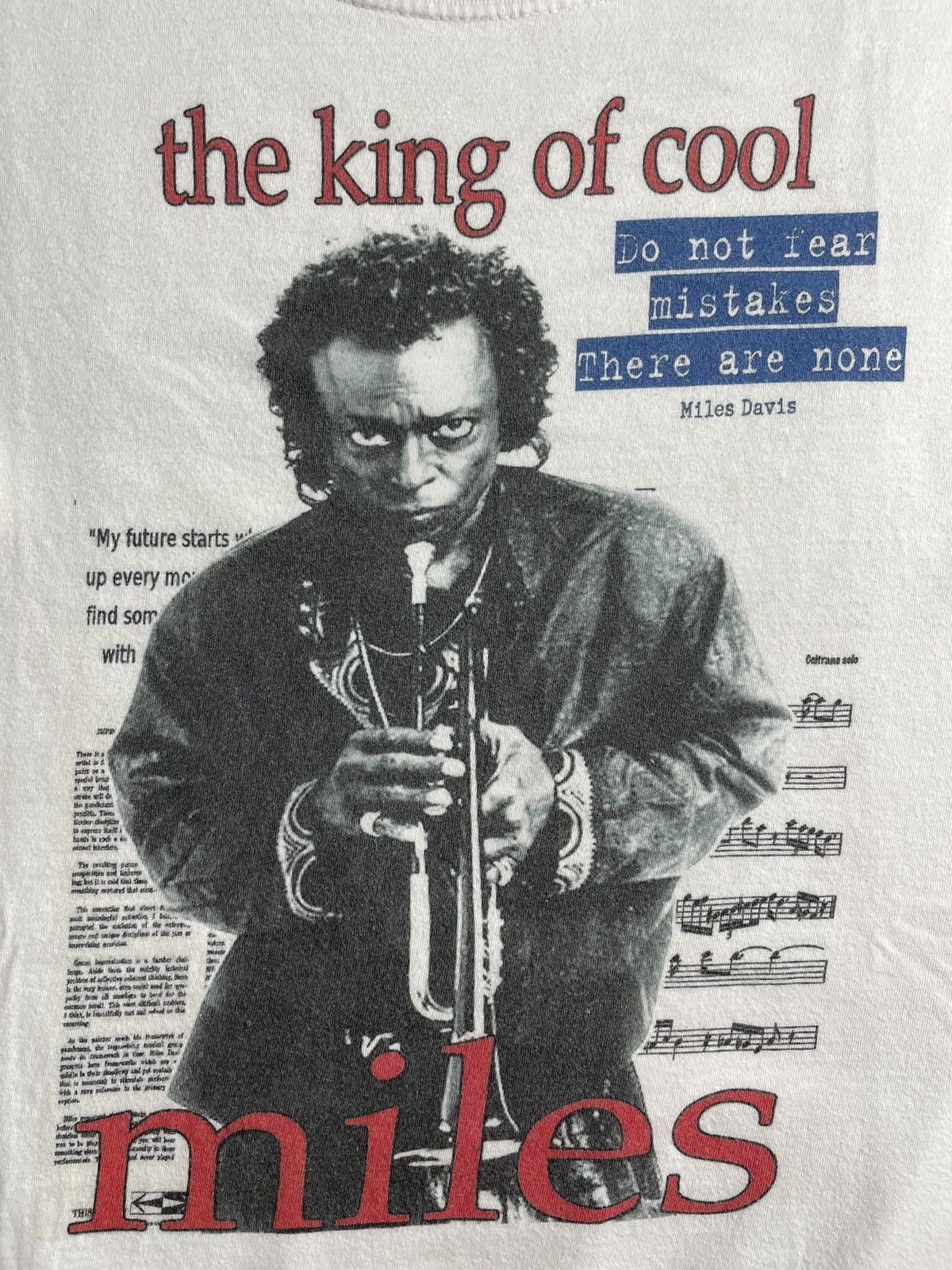 Band Tees × Vintage Vintage Miles Davis Shirt Size US XL / EU 56 / 4 - 4 Thumbnail