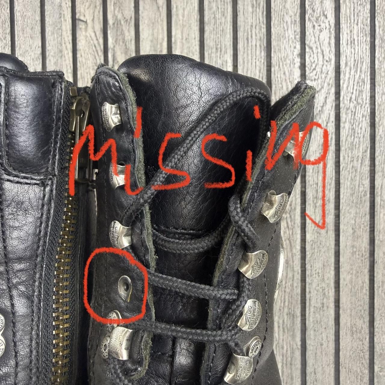 Harley Davidson Vinatge Harley Davidson black leather biker logger boot Size US 8.5 / EU 41-42 - 3 Thumbnail