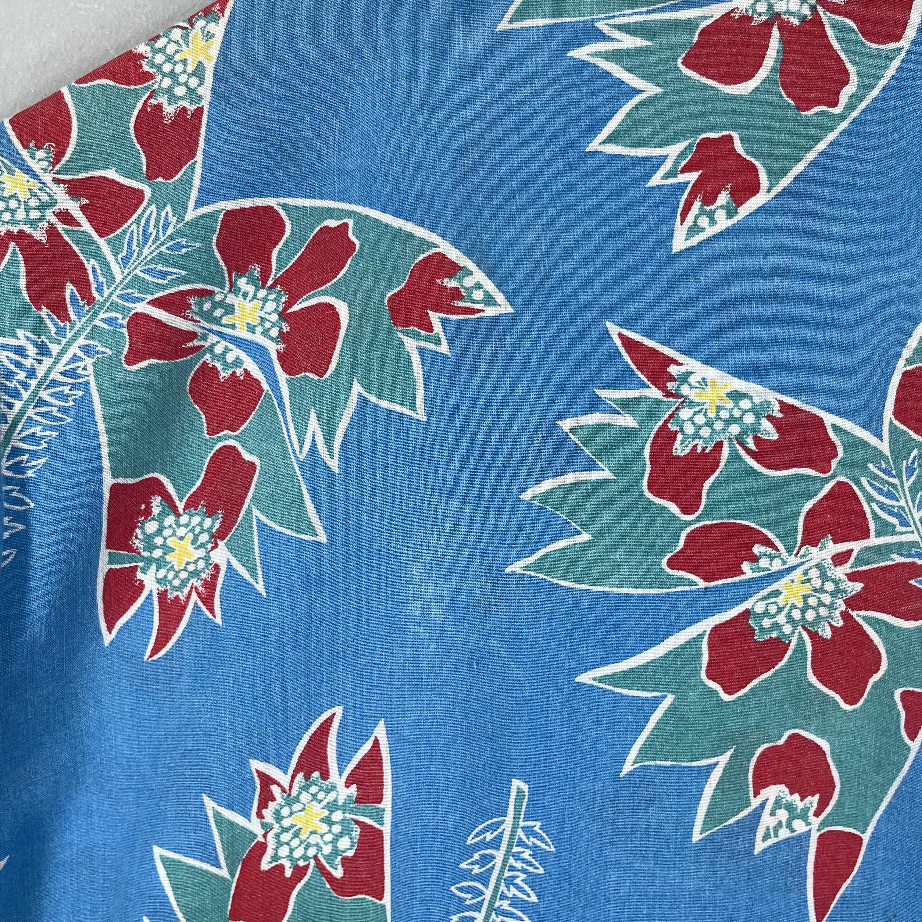 Vintage Vintage Hawaiian Abstract Aloha Tropical Floral Rayon Shirt Size US M / EU 48-50 / 2 - 9 Thumbnail