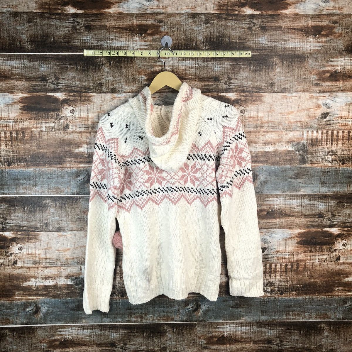 Homespun Knitwear × Japanese Brand J-Honey White Hoodie Knitwear #A1896 Size M / US 6-8 / IT 42-44 - 12 Thumbnail