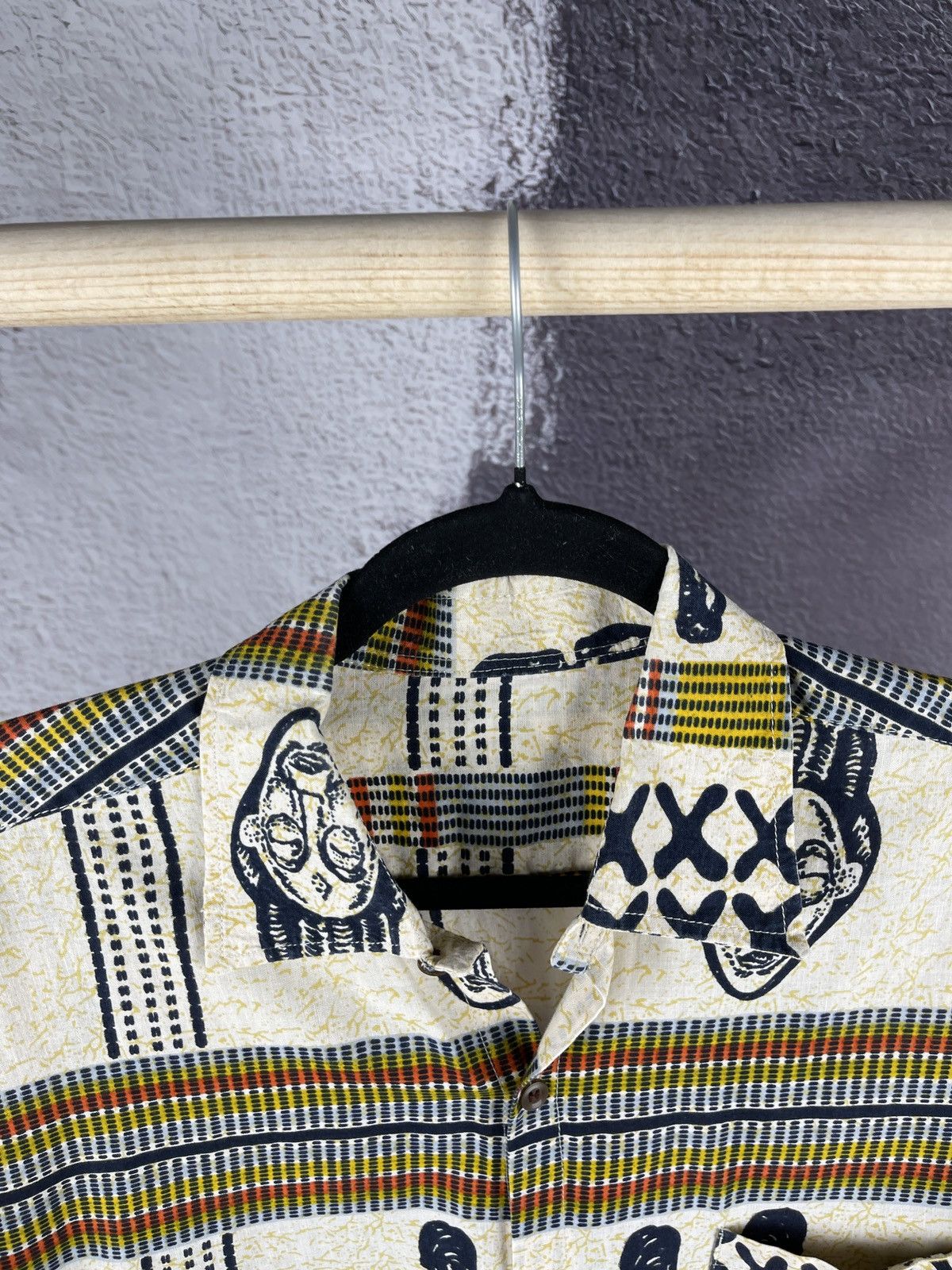 Vintage Vintage Egyptian Pharaoh pattern ss shirt Hawaiian Size US L / EU 52-54 / 3 - 5 Thumbnail