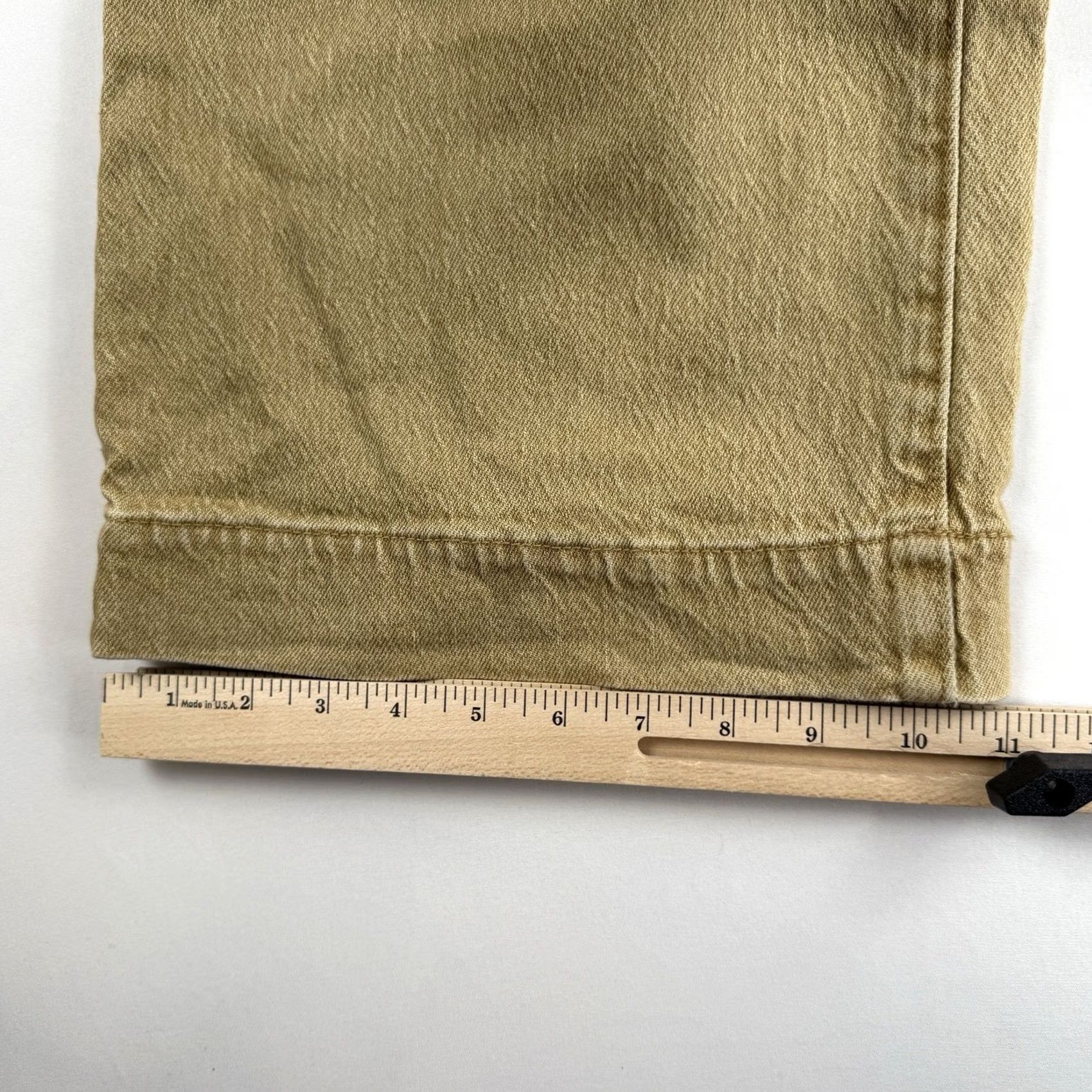 Faherty Faherty Pants Womens 29 Stretch Wide-Leg High Rise Tan Brown Chino Knit Casual Business Travel Regular Size 29 Women Brown Size 29" - 7 Thumbnail
