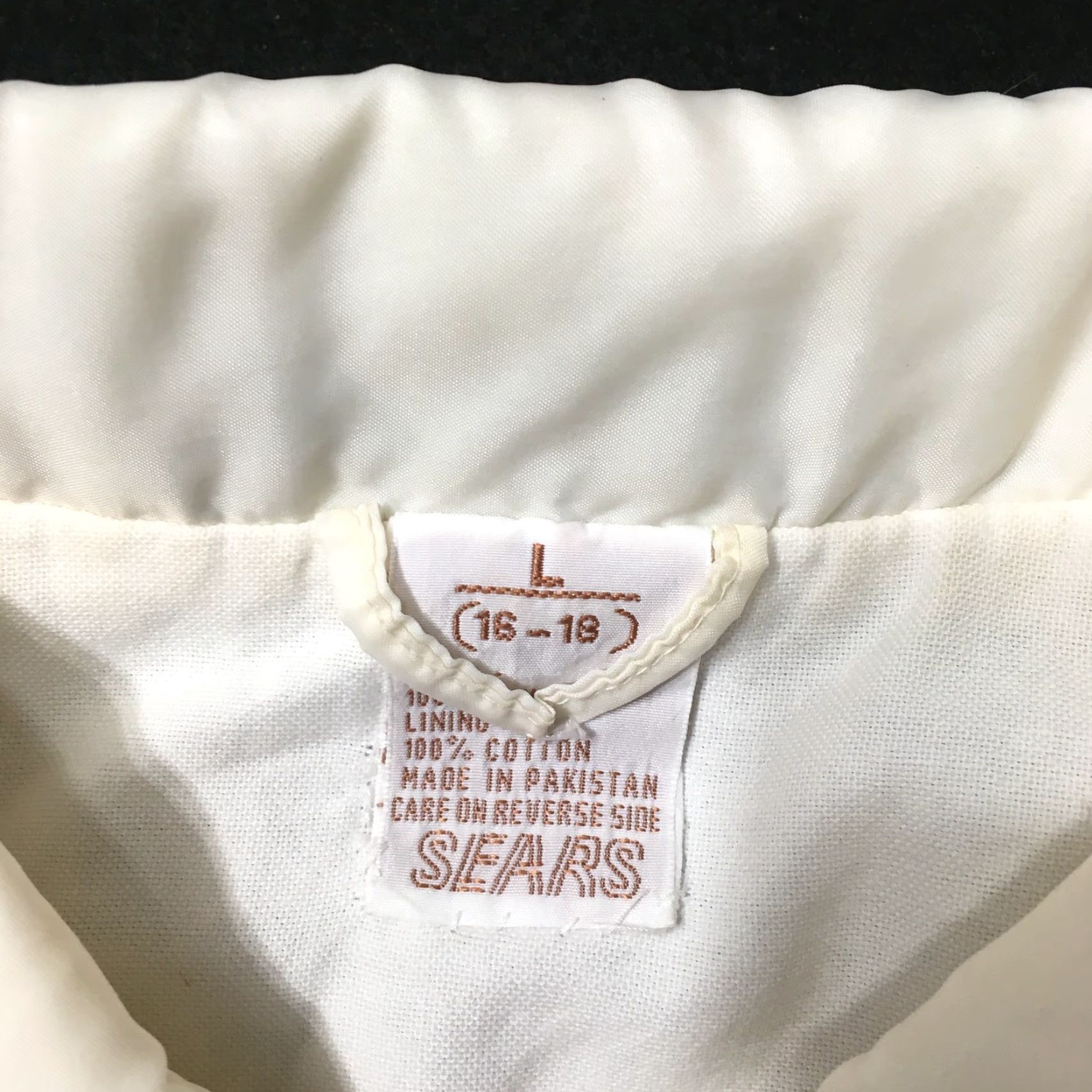 Sears VINTAGE Sears White Fleece Lined Coach Jacket XL 80s Windbreaker Logo Distressed 80s Mens Size US XL / EU 56 / 4 - 2 Thumbnail