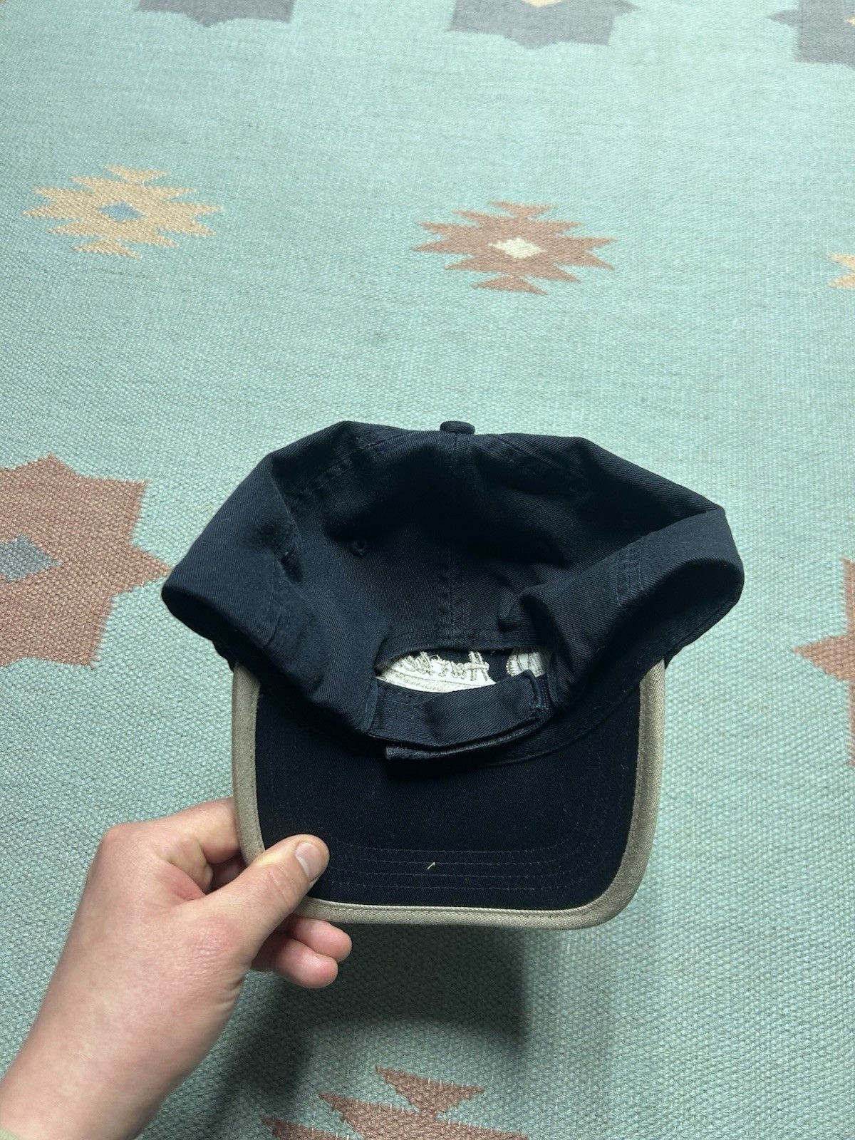 Vintage Vintage strapback hat Mackinac island Michigan boat blue Size ONE SIZE - 4 Thumbnail
