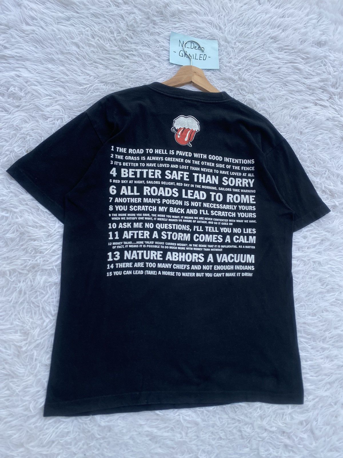 Japanese Brand Rare The Rolling Stones Japanese Brand Number Nine Tshirt Size US L / EU 52-54 / 3 - 12 Thumbnail