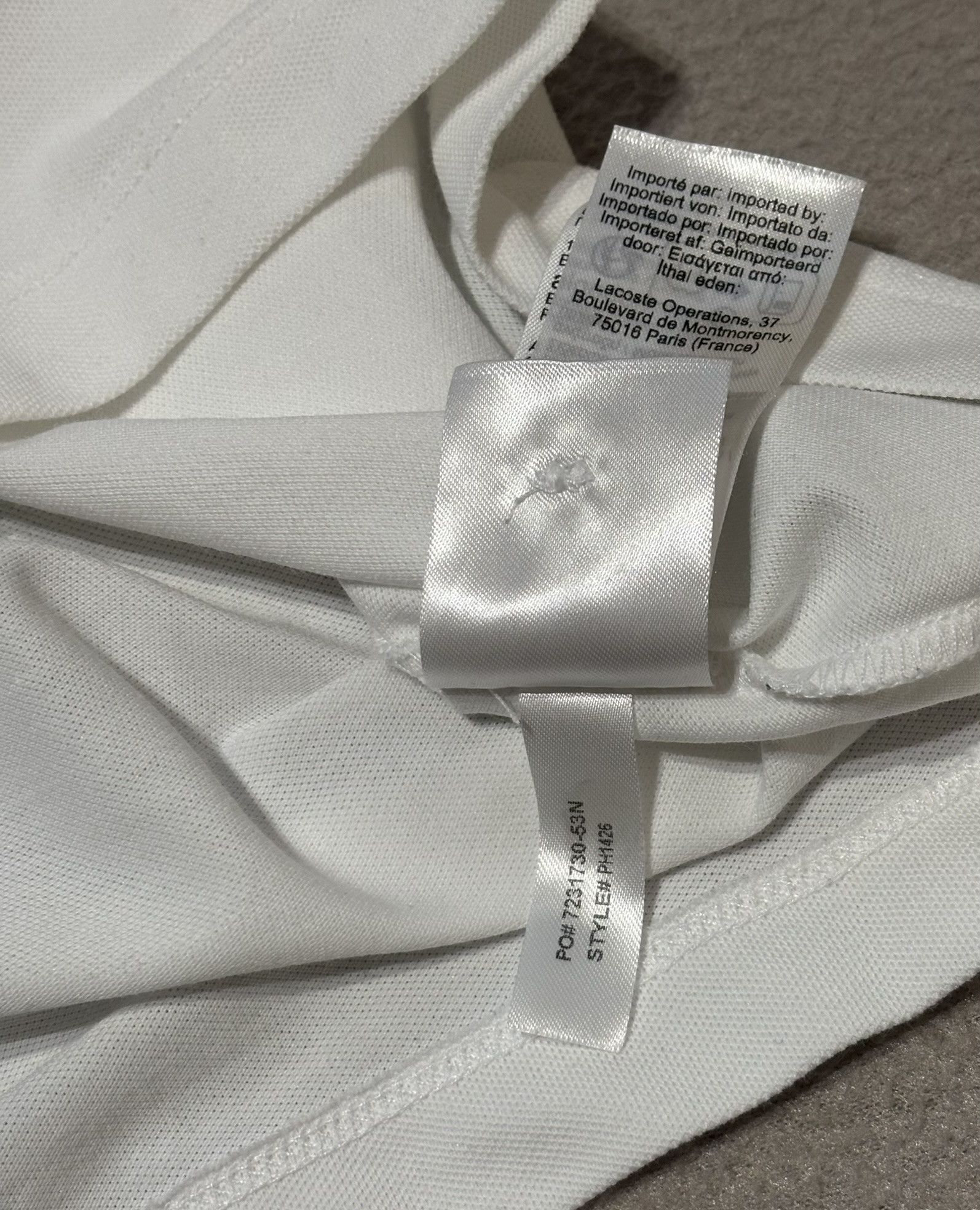 Lacoste Lacoste Polo White Large Size US L / EU 52-54 / 3 - 13 Thumbnail