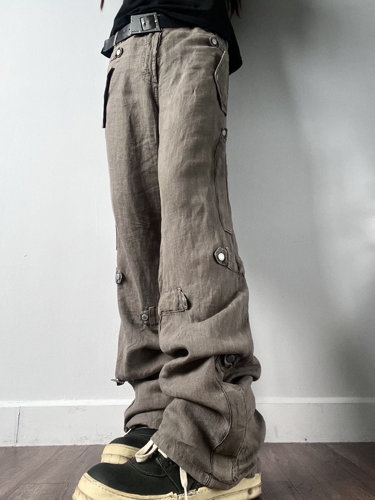 Dolce & Gabbana 2004 Dolce&Gabbana Multi Stud Cargo Pants Size US 33 - 3 Thumbnail