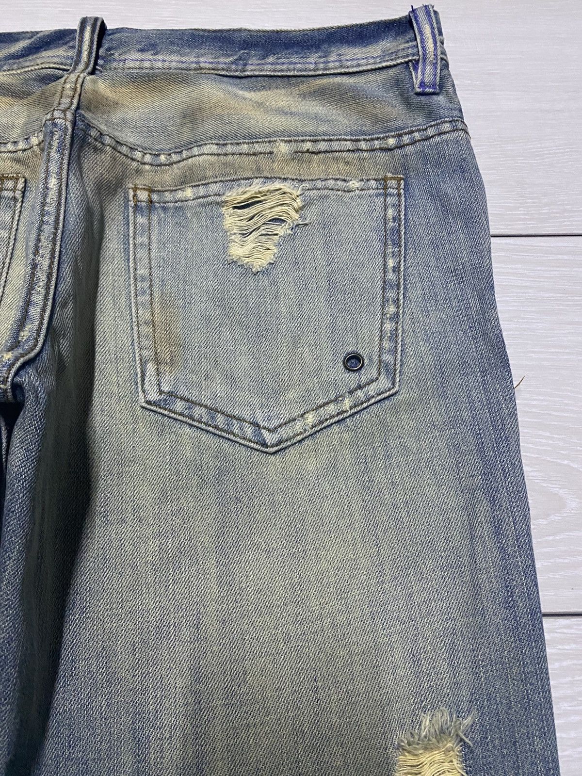 Number (N)ine Vintage Japanese Brand Midas Mud Wash Baggy Wide Leg Size US 32 / EU 48 - 12 Thumbnail