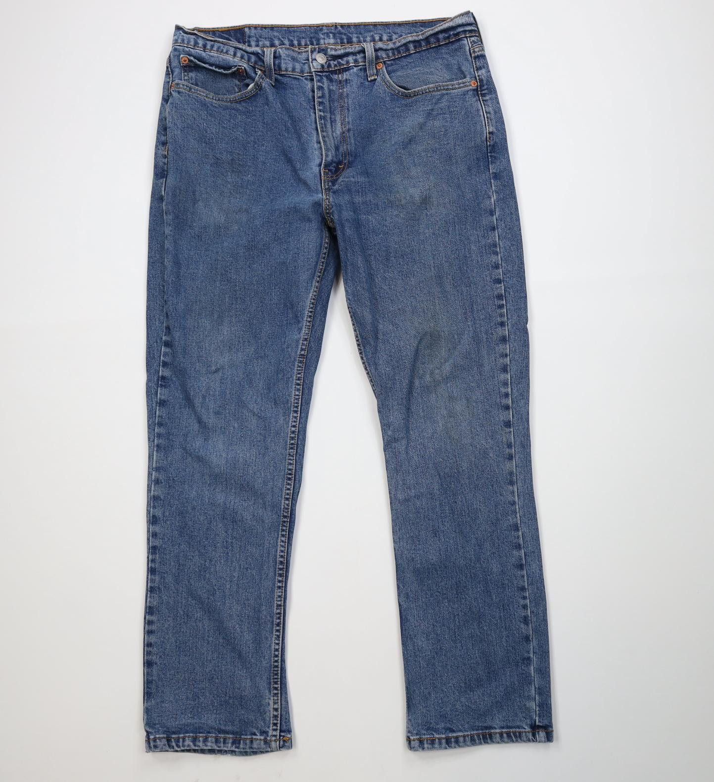 Levi's Vintage Y2K Levis 514 Stretch Straight Leg Denim Jeans Blue Size US 36 / EU 52 - 1 Thumbnail