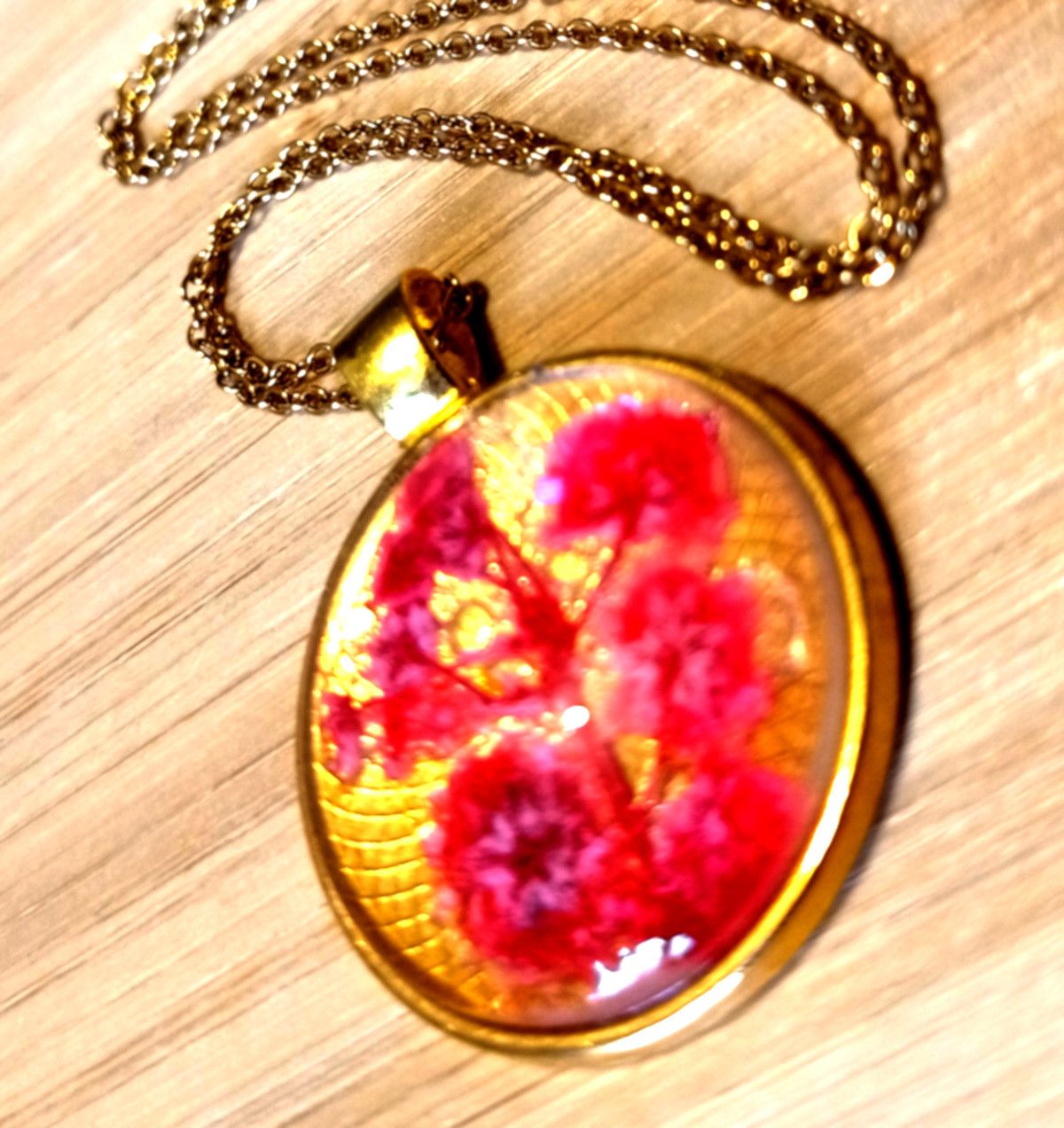 Hysteric Glamour × Vintage Stunning Flower Natural Plant Gold Necklace Unique RARE Size ONE SIZE - 4 Thumbnail