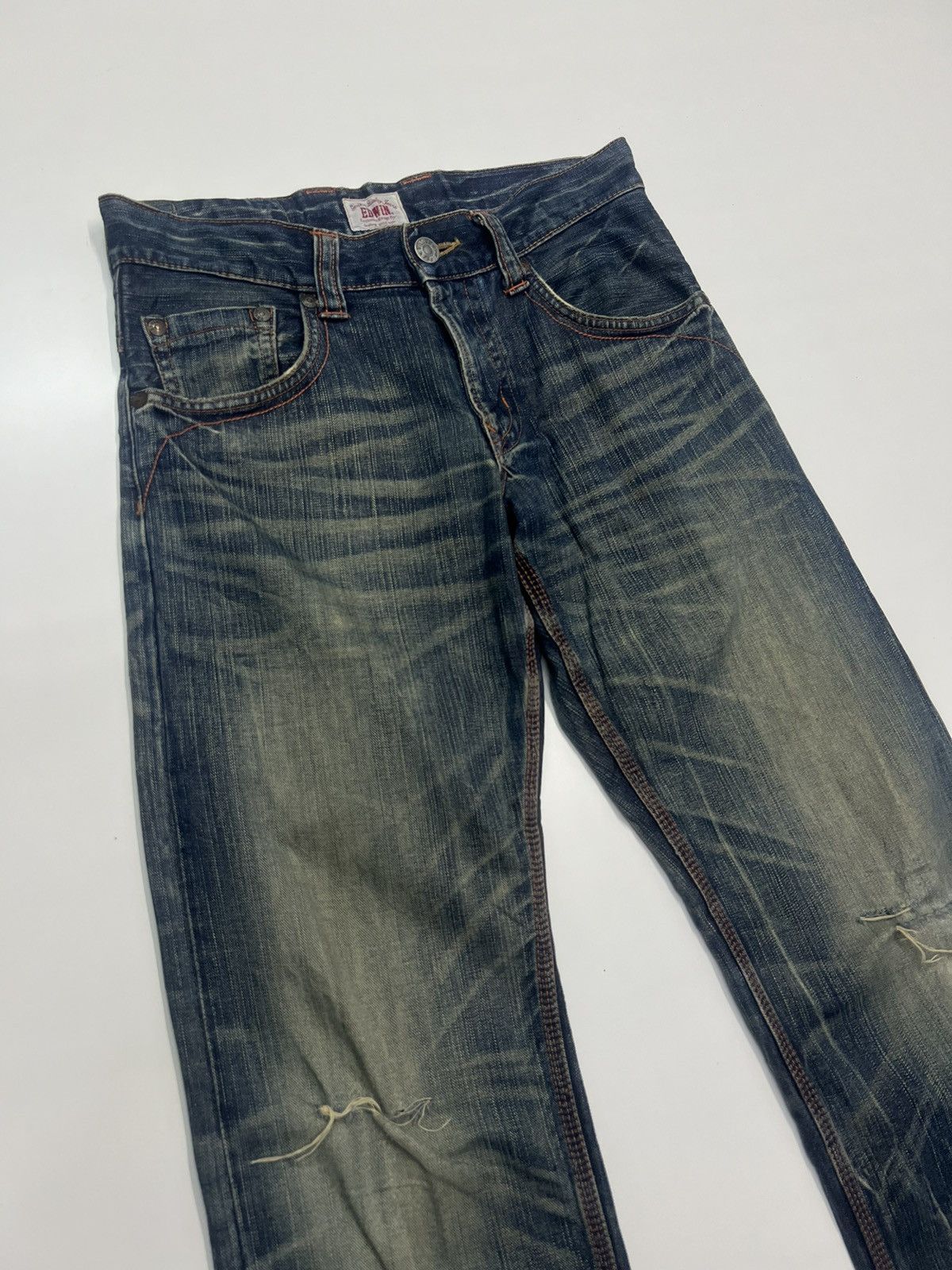 Edwin Edwin Denim Jeans Distress Size 33" Size US 33 - 2 Thumbnail