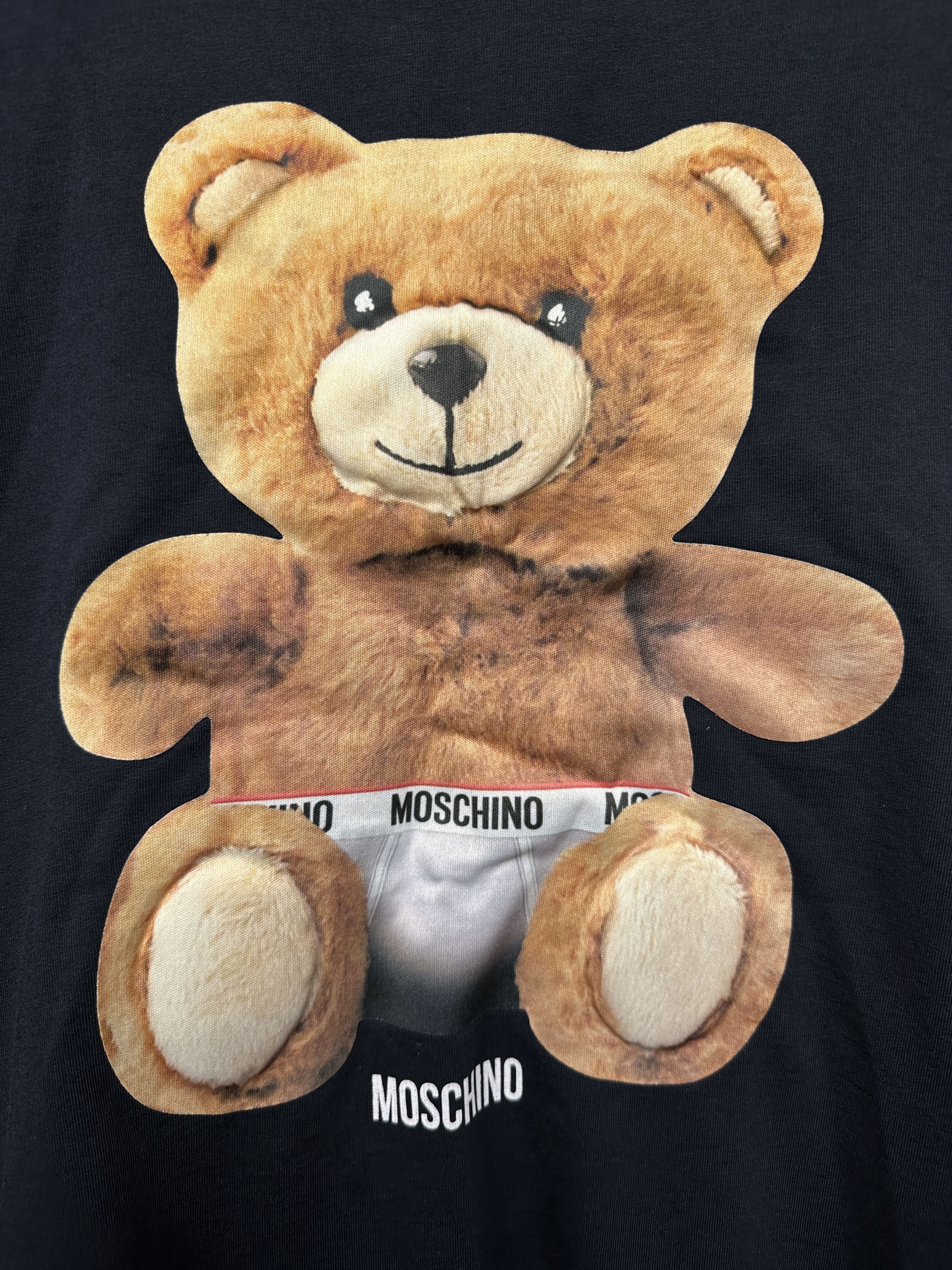Moschino Love Moschino Mens Crew Neck Sweatshirt Bear Size US L / EU 52-54 / 3 - 3 Thumbnail
