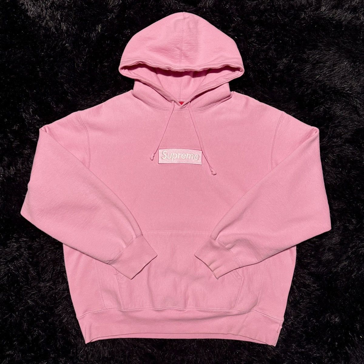 Burberry × Supreme Supreme x Burberry Pink Box Logo Hoodie | Grailed