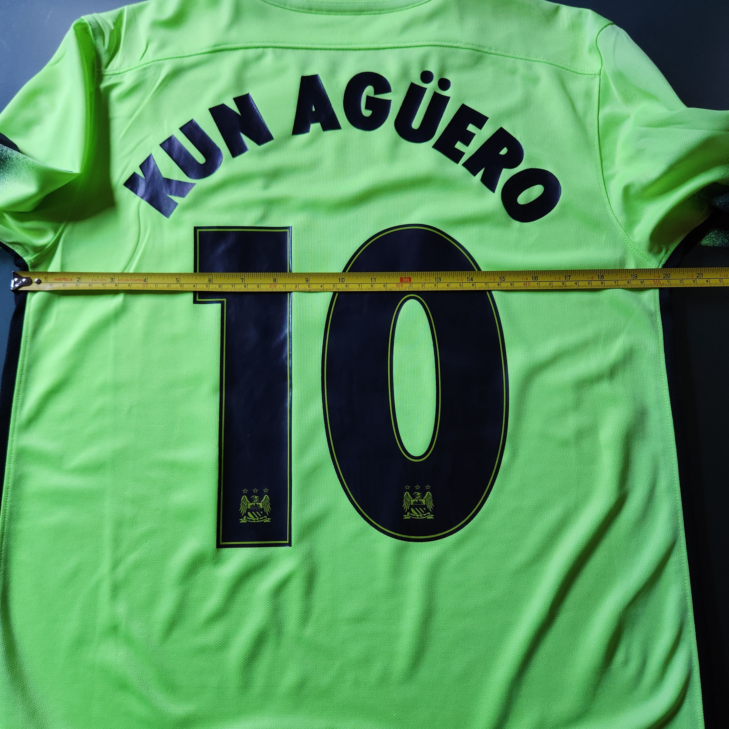 Nike Authentic Manchester City AGUERO 2015-2016 15/16 3rd Third Size US M / EU 48-50 / 2 - 13 Thumbnail