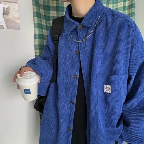 Japanese Brand Kubota x Hori Streetwear style blue corduroy button up Size US XL / EU 56 / 4 - 8 Thumbnail