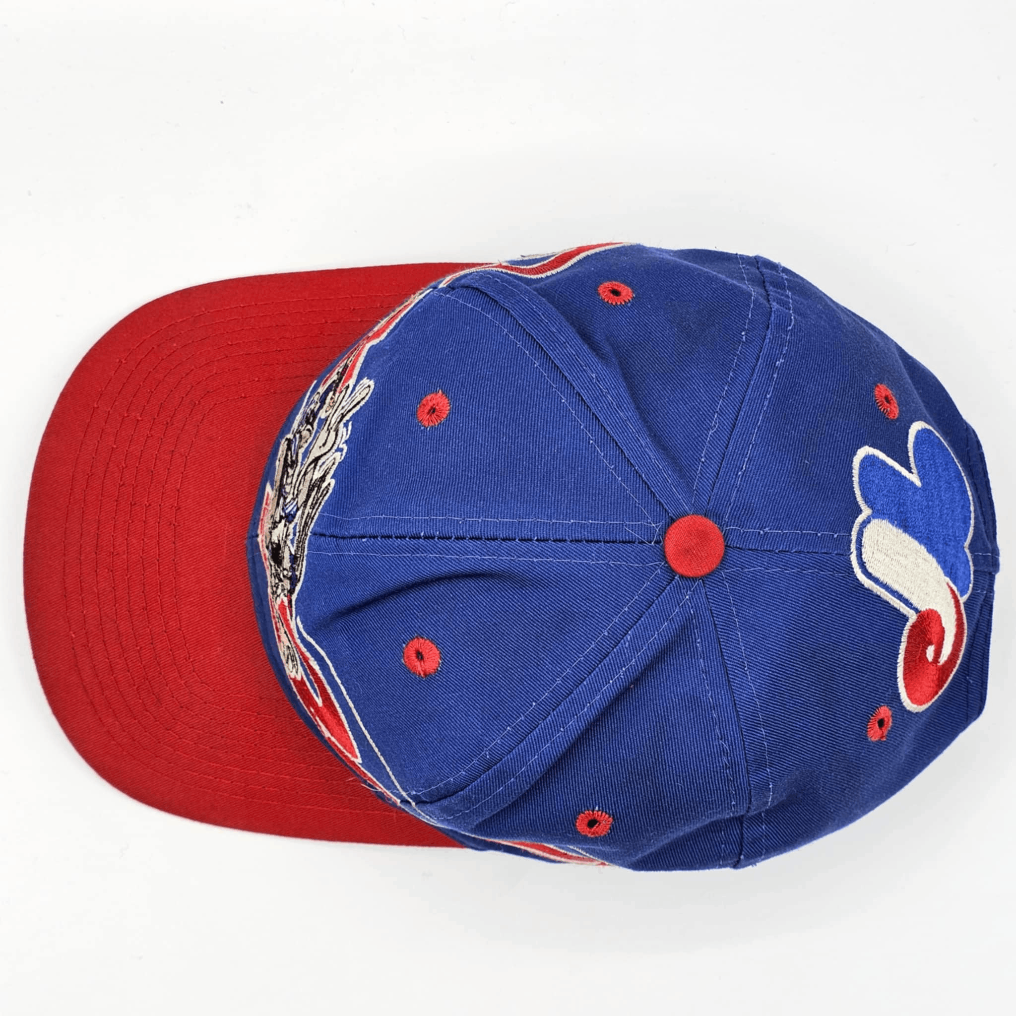 MLB × Vintage Montreal Expos Vintage 90s Bugs Bunny Snapback Hat Size ONE SIZE - 4 Thumbnail
