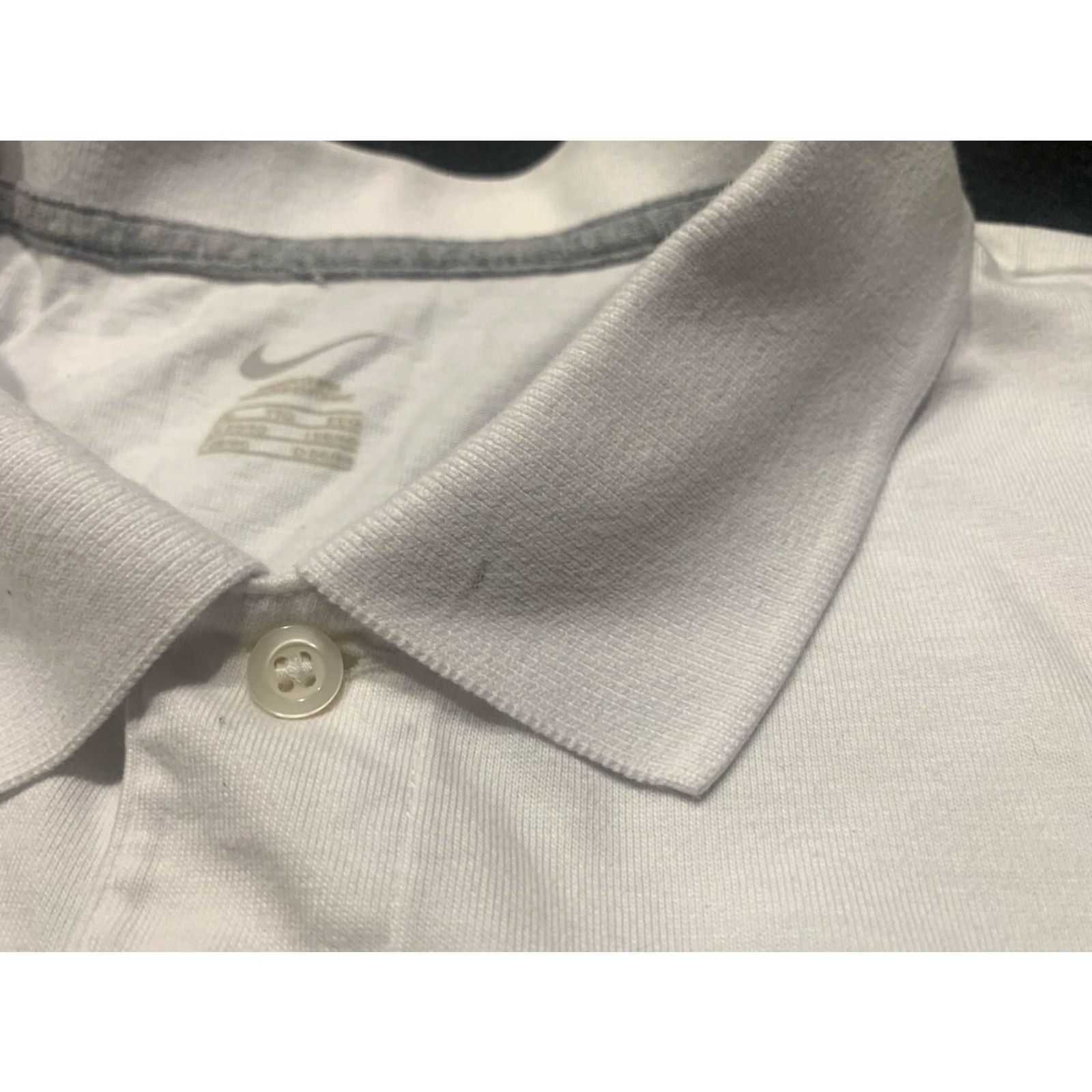 Nike Nike Golf Dri-Fit Men’s Polo Shirt 2XL White Short Sleeve Cotton Athletic Golf Size US XXL / EU 58 / 5 - 4 Thumbnail