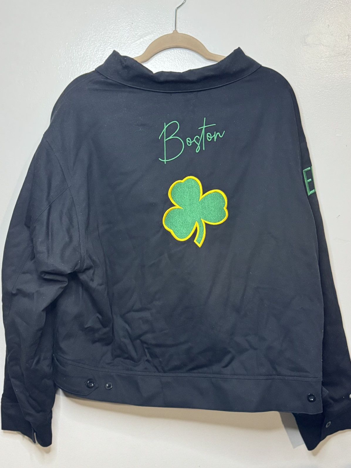 Mitchell & Ness Mitchell & Ness Boston Celtics Black FullZip Mechanic Jacket Size US XL / EU 56 / 4 - 3 Thumbnail